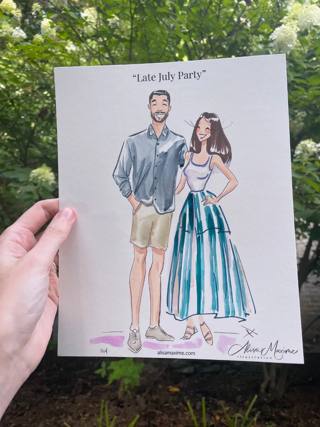 Live fashion sketch 13 from Holiday Party in Oyster Bay, New York