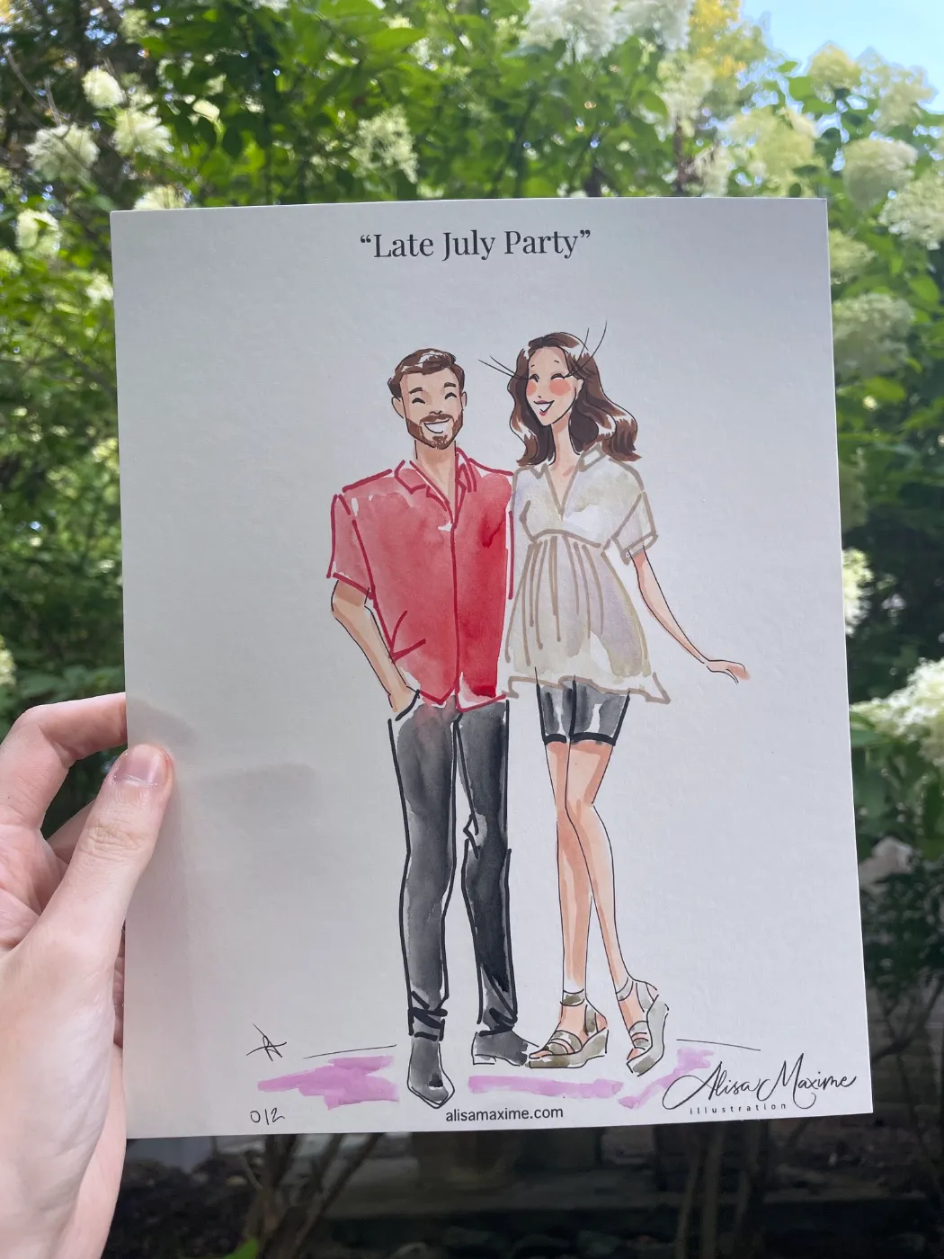 Live fashion sketch 11 from Holiday Party in Oyster Bay, New York