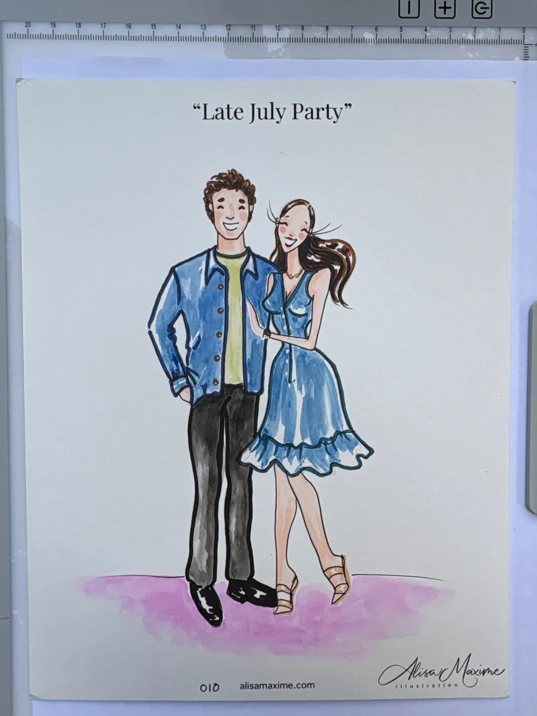 Live fashion sketch 9 from Holiday Party in Oyster Bay, New York