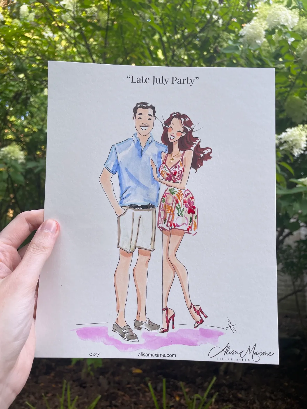 Live fashion sketch 7 from Holiday Party in Oyster Bay, New York