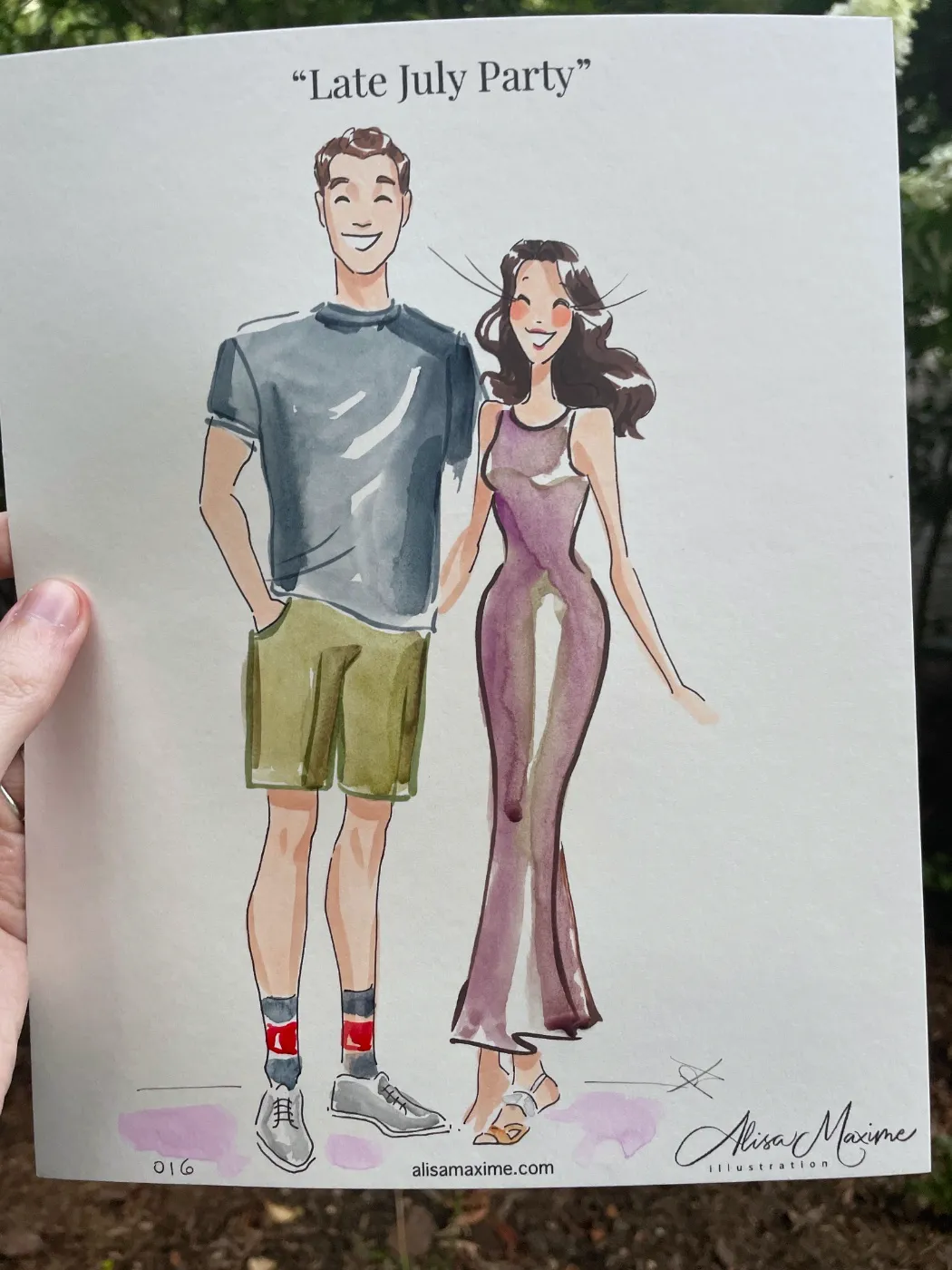 Live fashion sketch 15 from Holiday Party in Oyster Bay, New York