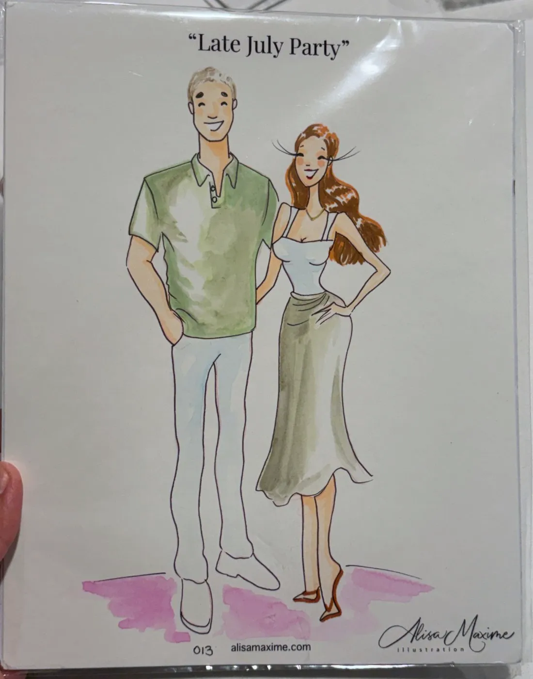 Live fashion sketch 12 from Holiday Party in Oyster Bay, New York