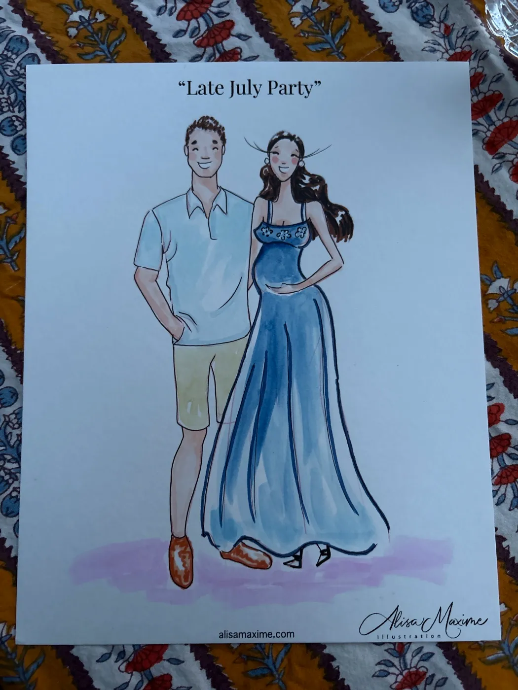 Live fashion sketch 10 from Holiday Party in Oyster Bay, New York
