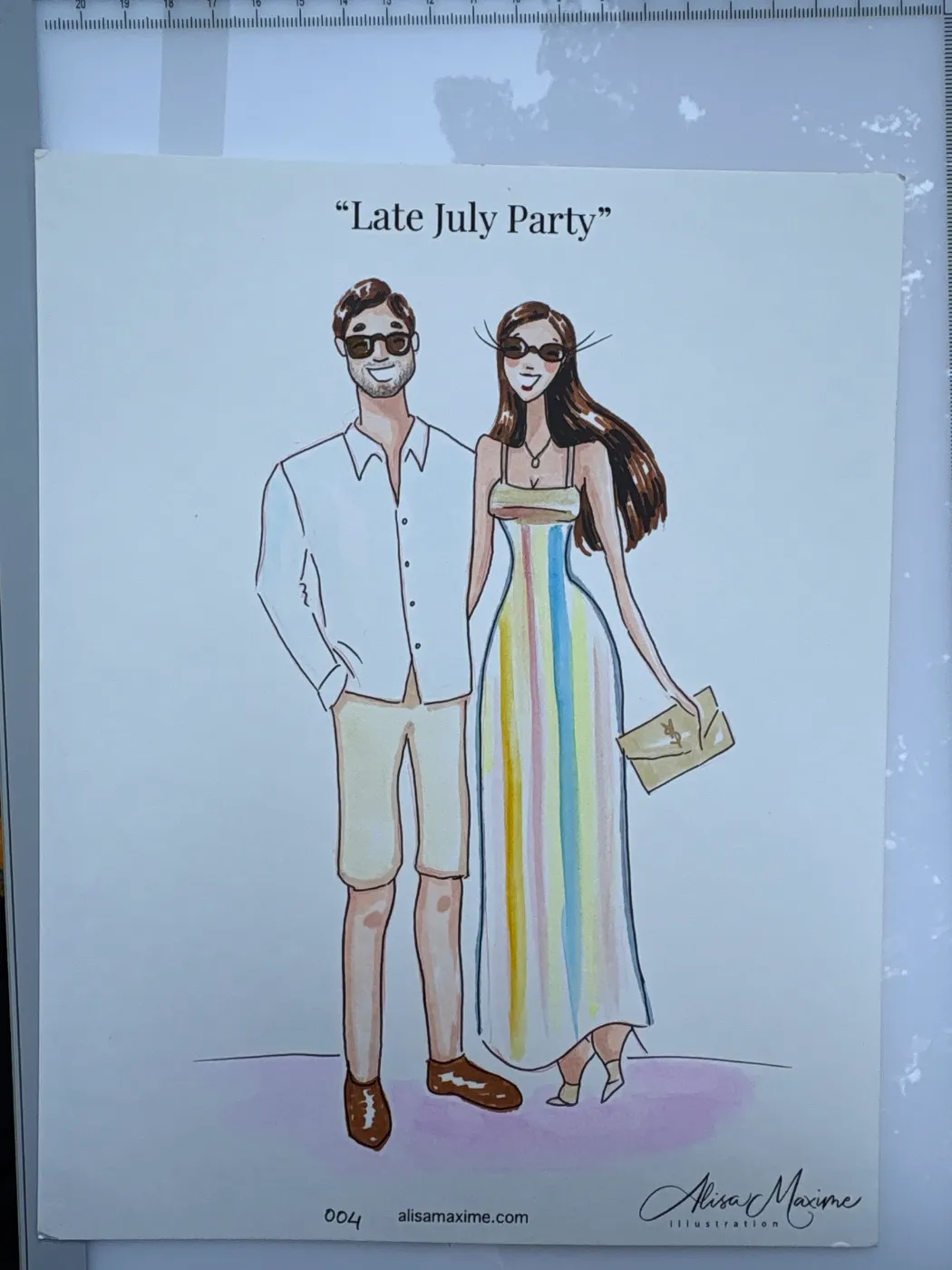 Live fashion sketch 4 from Holiday Party in Oyster Bay, New York