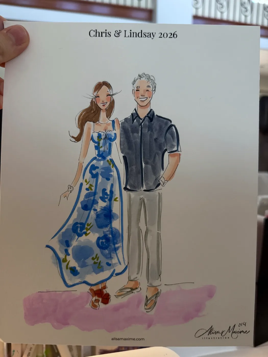 Live fashion sketch 14 from Post-Wedding Celebration in Poway, California