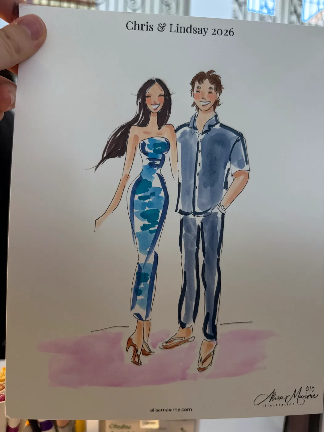 Live fashion sketch 10 from Post-Wedding Celebration in Poway, California