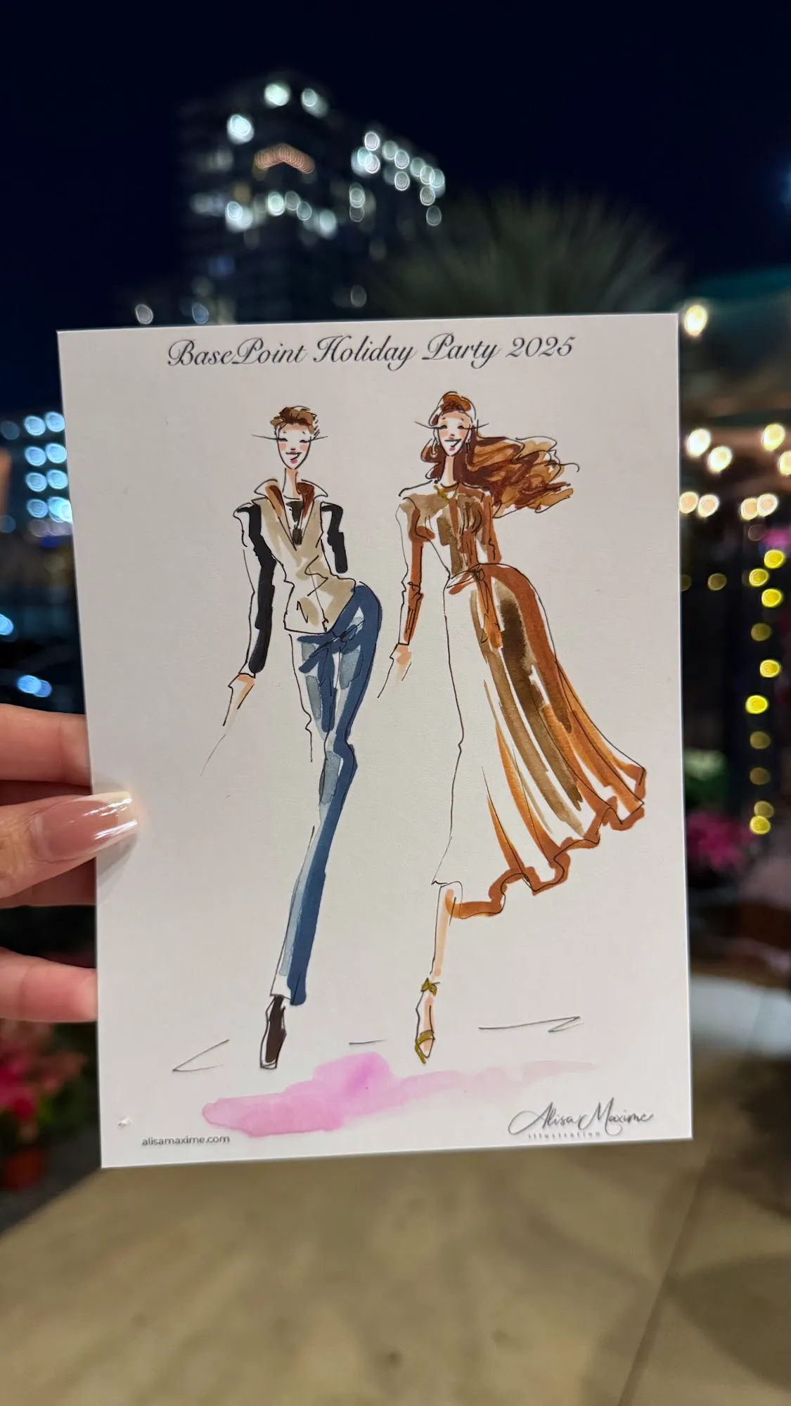 Live fashion sketch 15 from Holiday Party in Dallas
