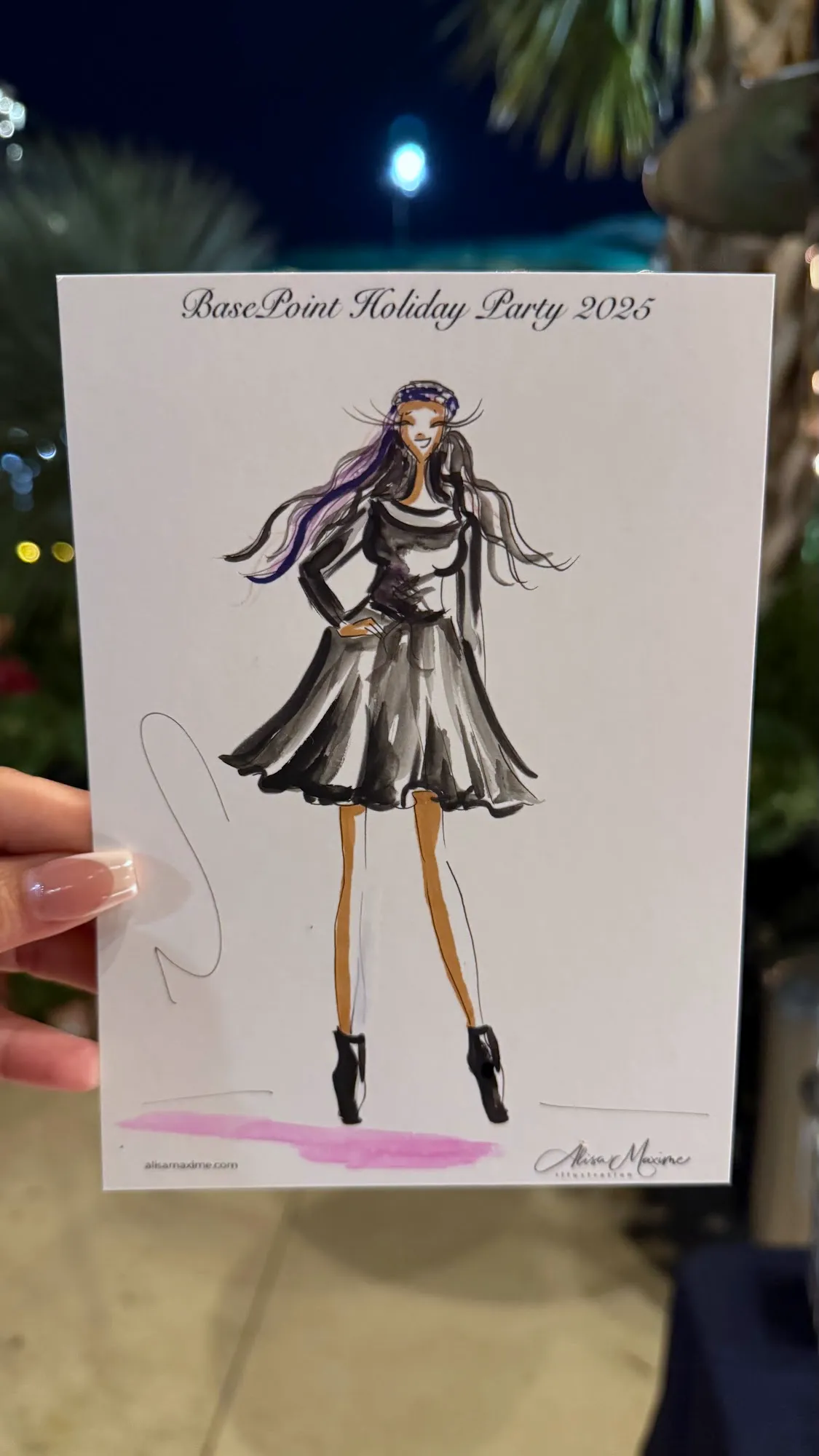 Live fashion sketch 16 from Holiday Party in Dallas