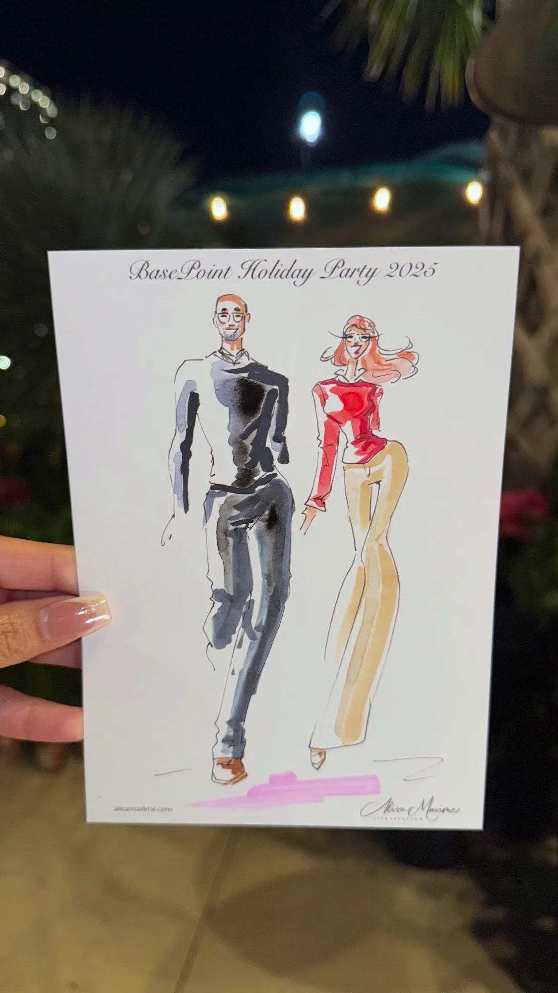 Live fashion sketch 8 from Holiday Party in Dallas