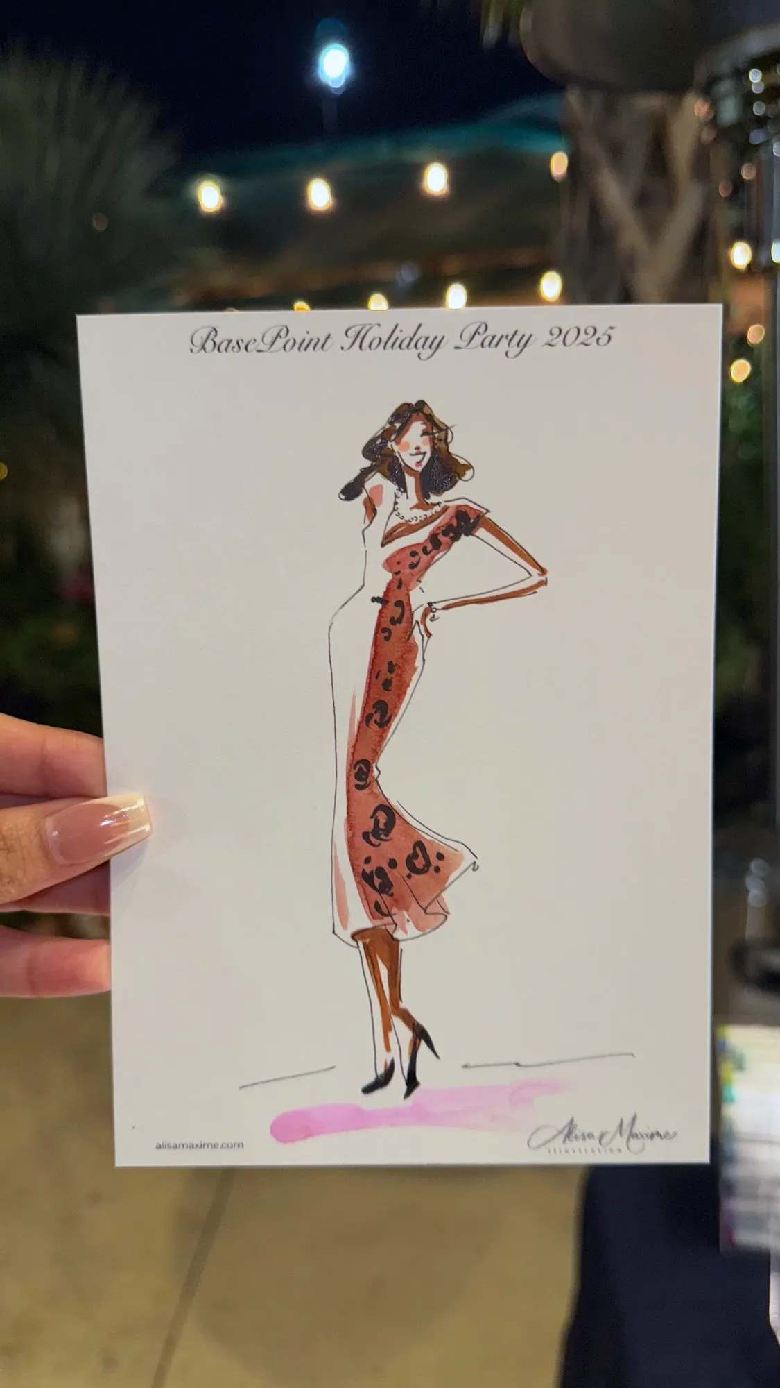 Live fashion sketch 12 from Holiday Party in Dallas