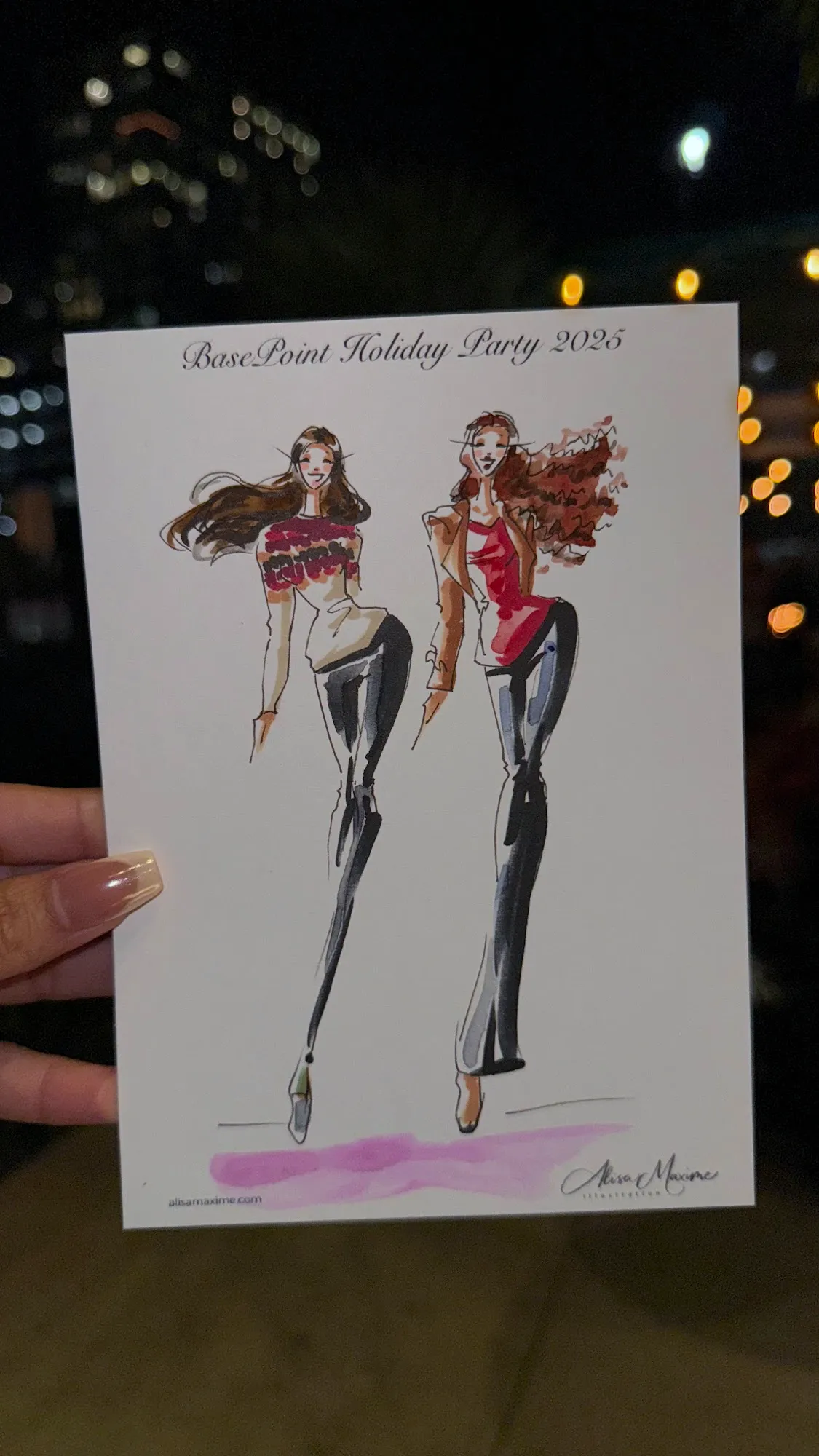 Live fashion sketch 10 from Holiday Party in Dallas