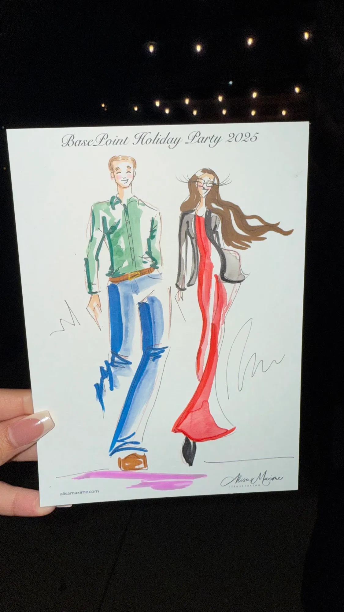 Live fashion sketch 9 from Holiday Party in Dallas