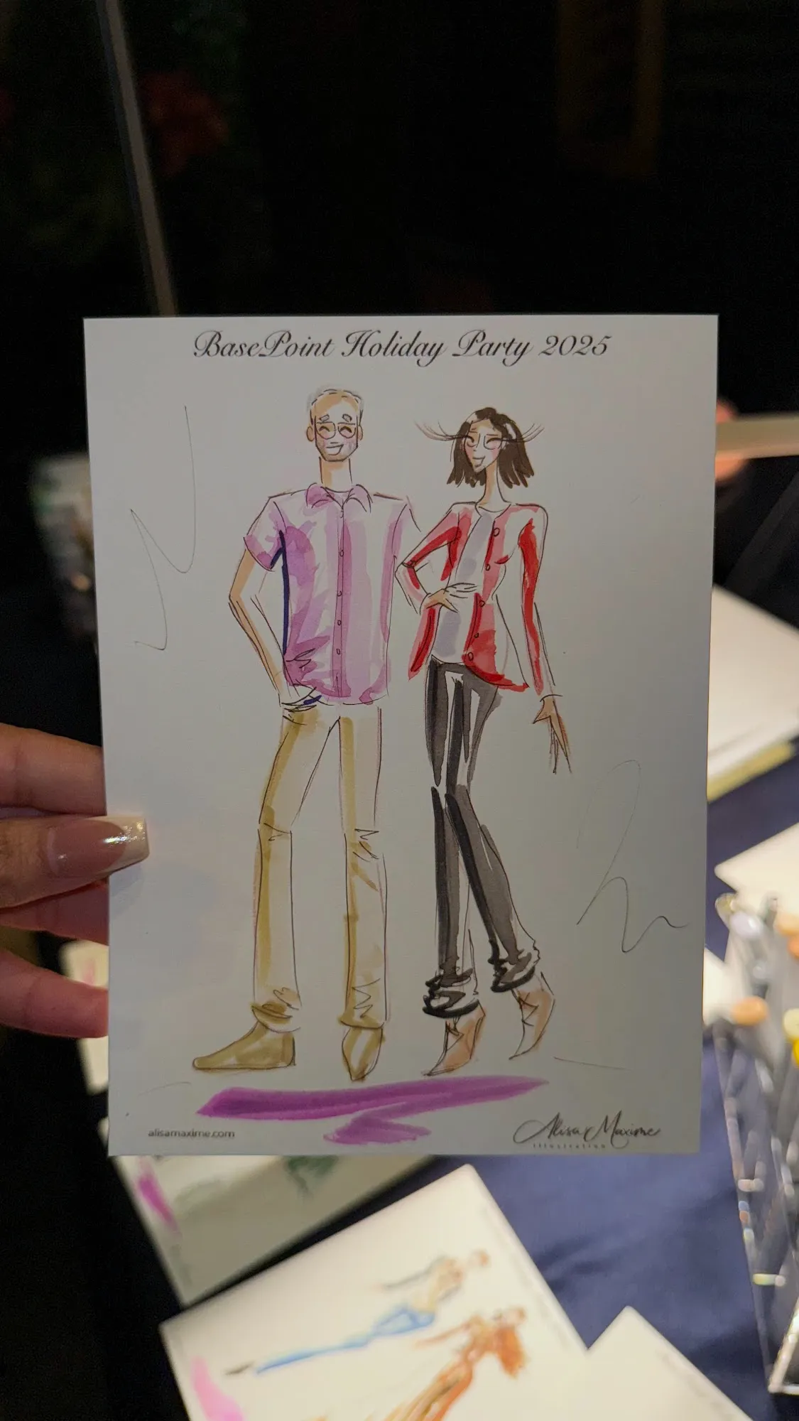 Live fashion sketch 14 from Holiday Party in Dallas