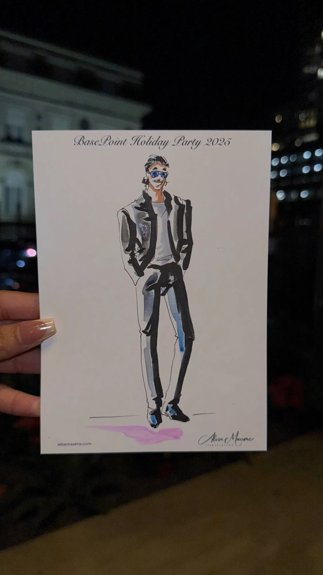 Live fashion sketch 3 from Holiday Party in Dallas