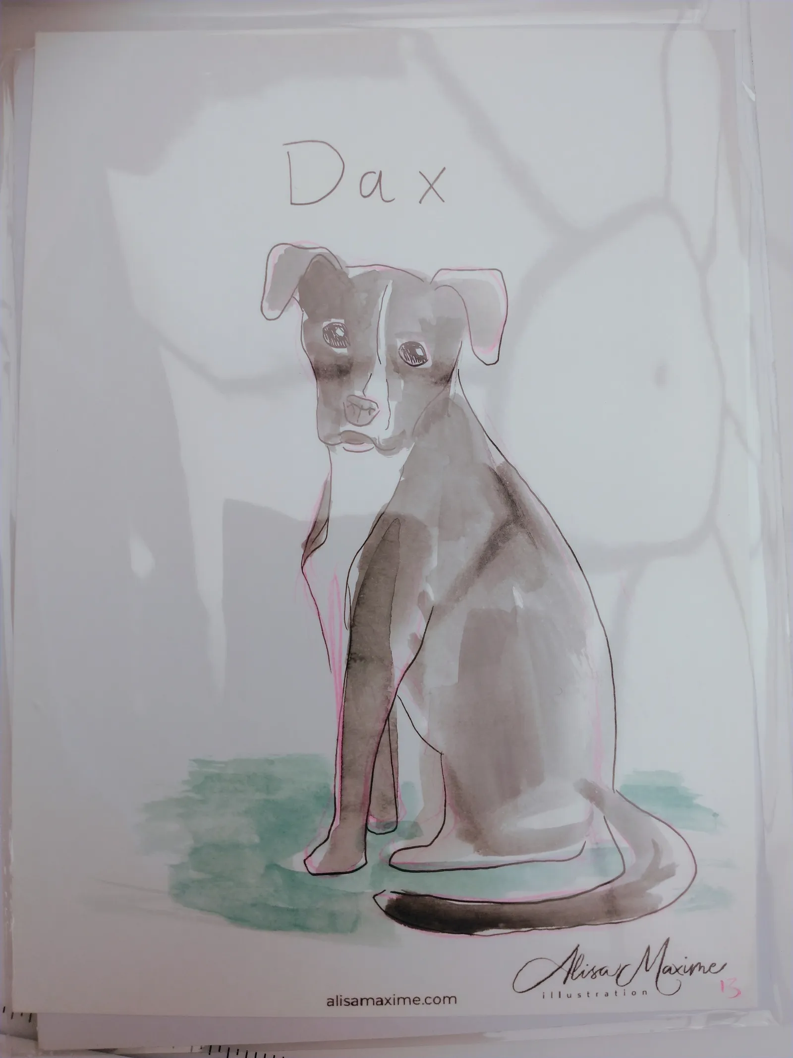 Live sketch from Pet Sketching Event in Houston
