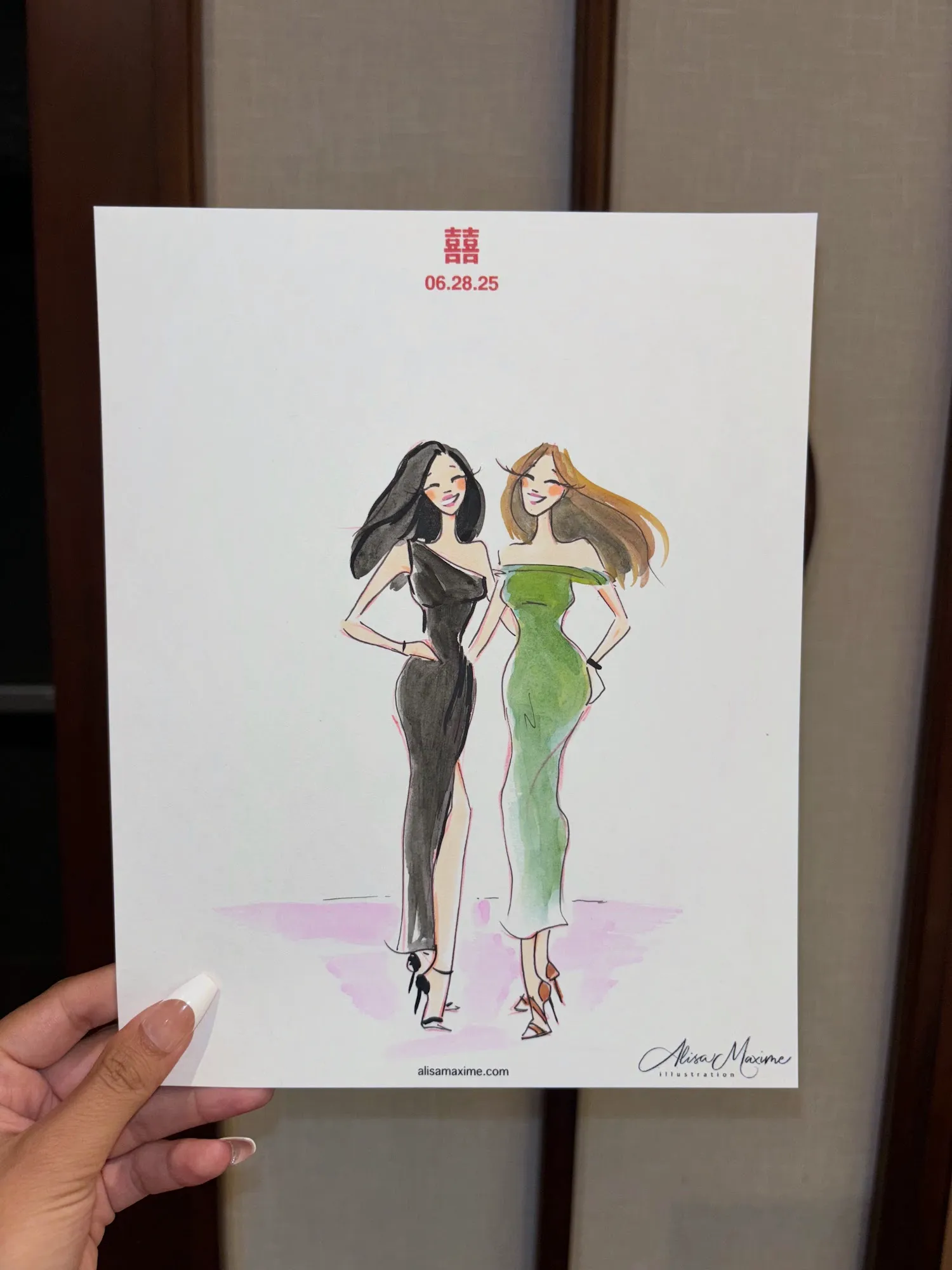 Live fashion sketch 6 from Golden Unicorn Art Experience in New York