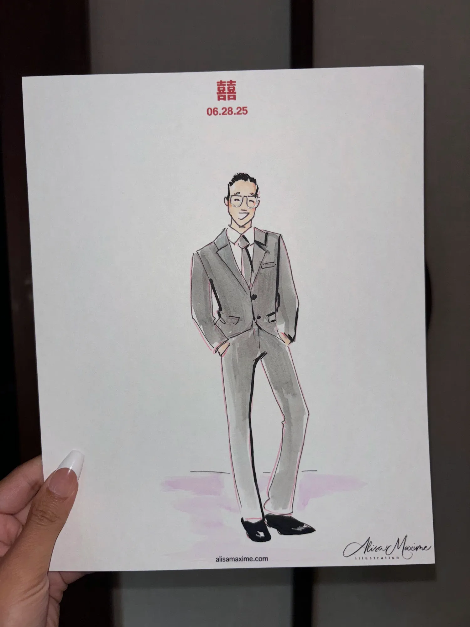 Live fashion sketch 5 from Golden Unicorn Art Experience in New York
