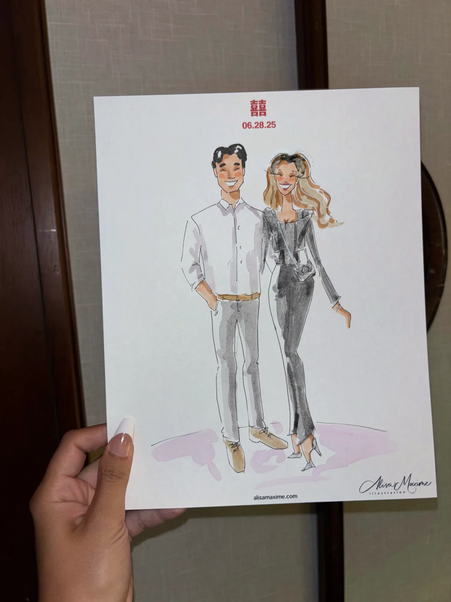Live fashion sketch 14 from Golden Unicorn Art Experience in New York
