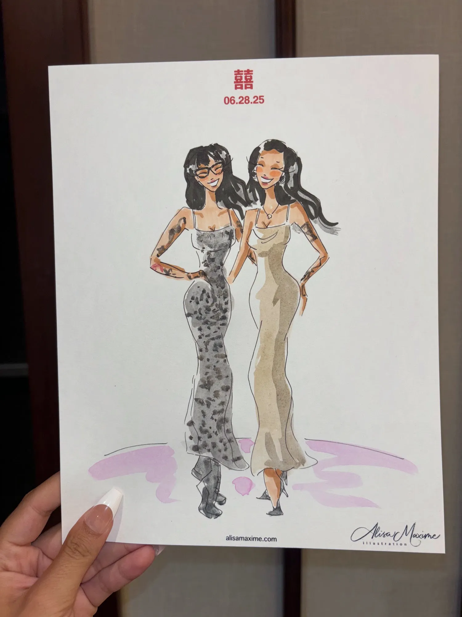Live fashion sketch 4 from Golden Unicorn Art Experience in New York