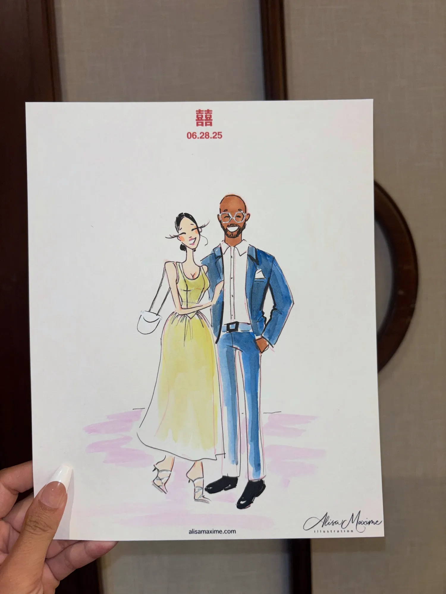 Live fashion sketch 3 from Golden Unicorn Art Experience in New York