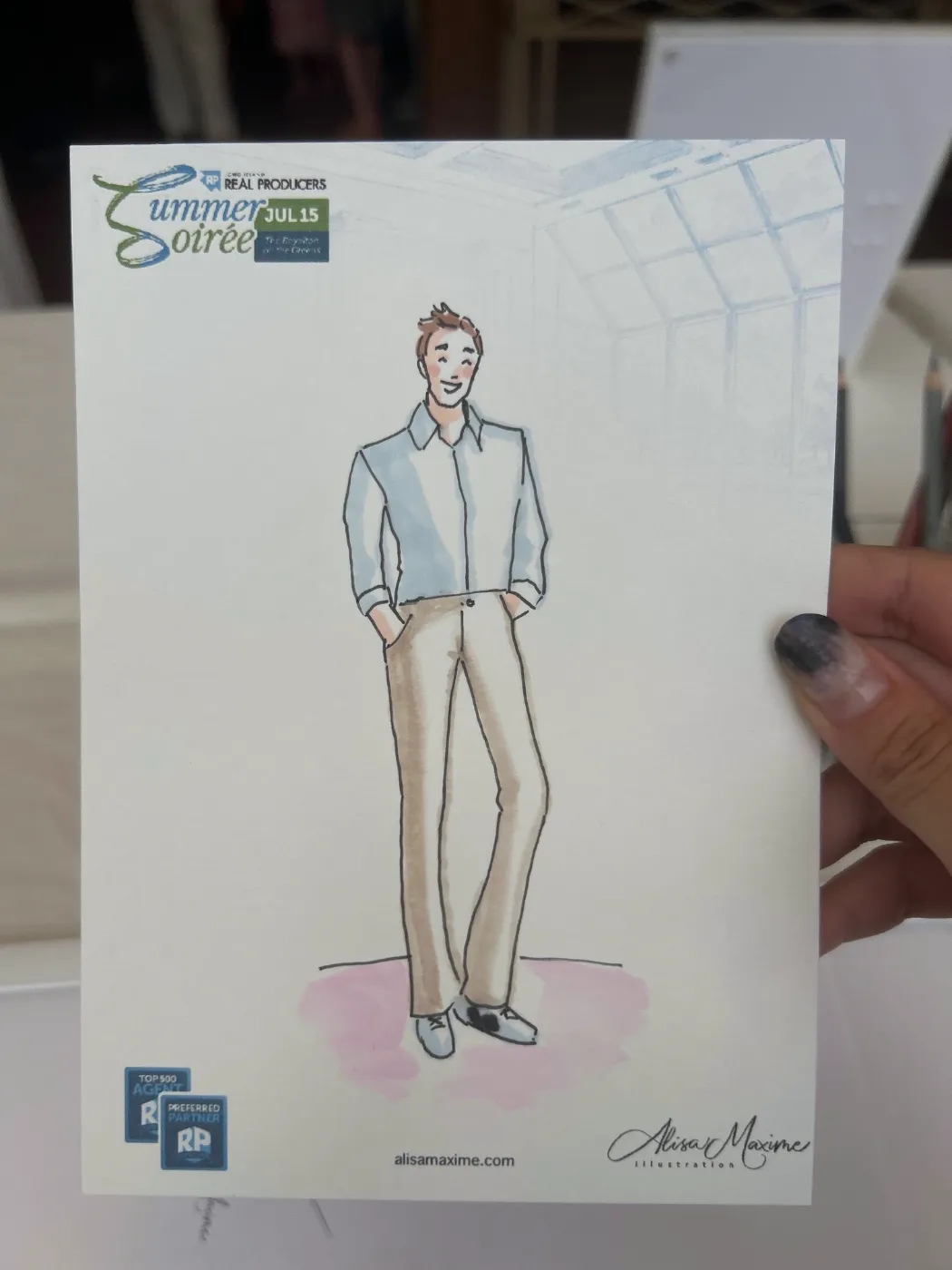 Live fashion sketch 8 from Corporate Event at The Royalton on the Greens, Melville