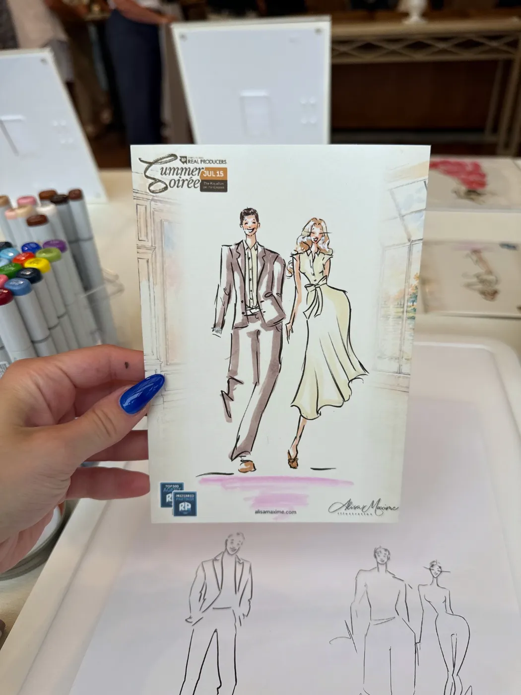 Live fashion sketch 13 from Corporate Event at The Royalton on the Greens, Melville
