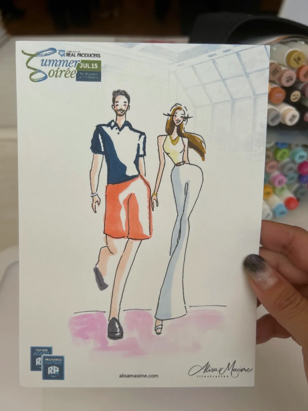 Live fashion sketch 12 from Corporate Event at The Royalton on the Greens, Melville