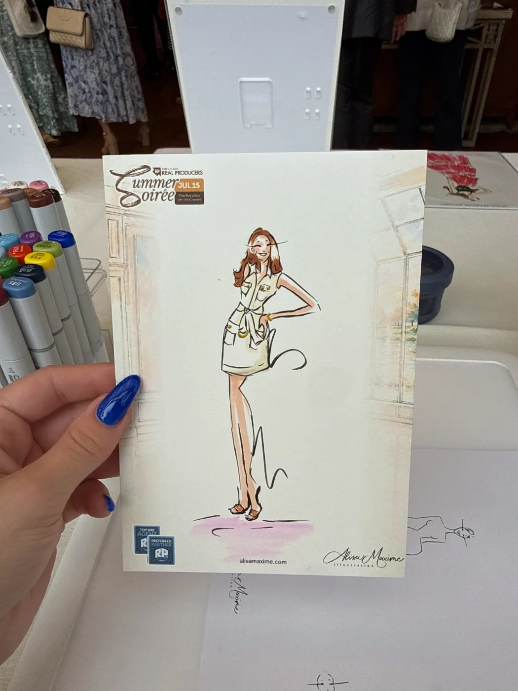 Live fashion sketch 9 from Corporate Event at The Royalton on the Greens, Melville
