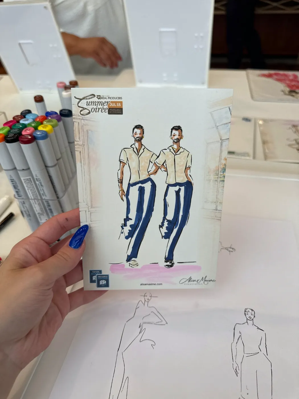 Live sketch from Corporate Event at The Royalton on the Greens, Melville