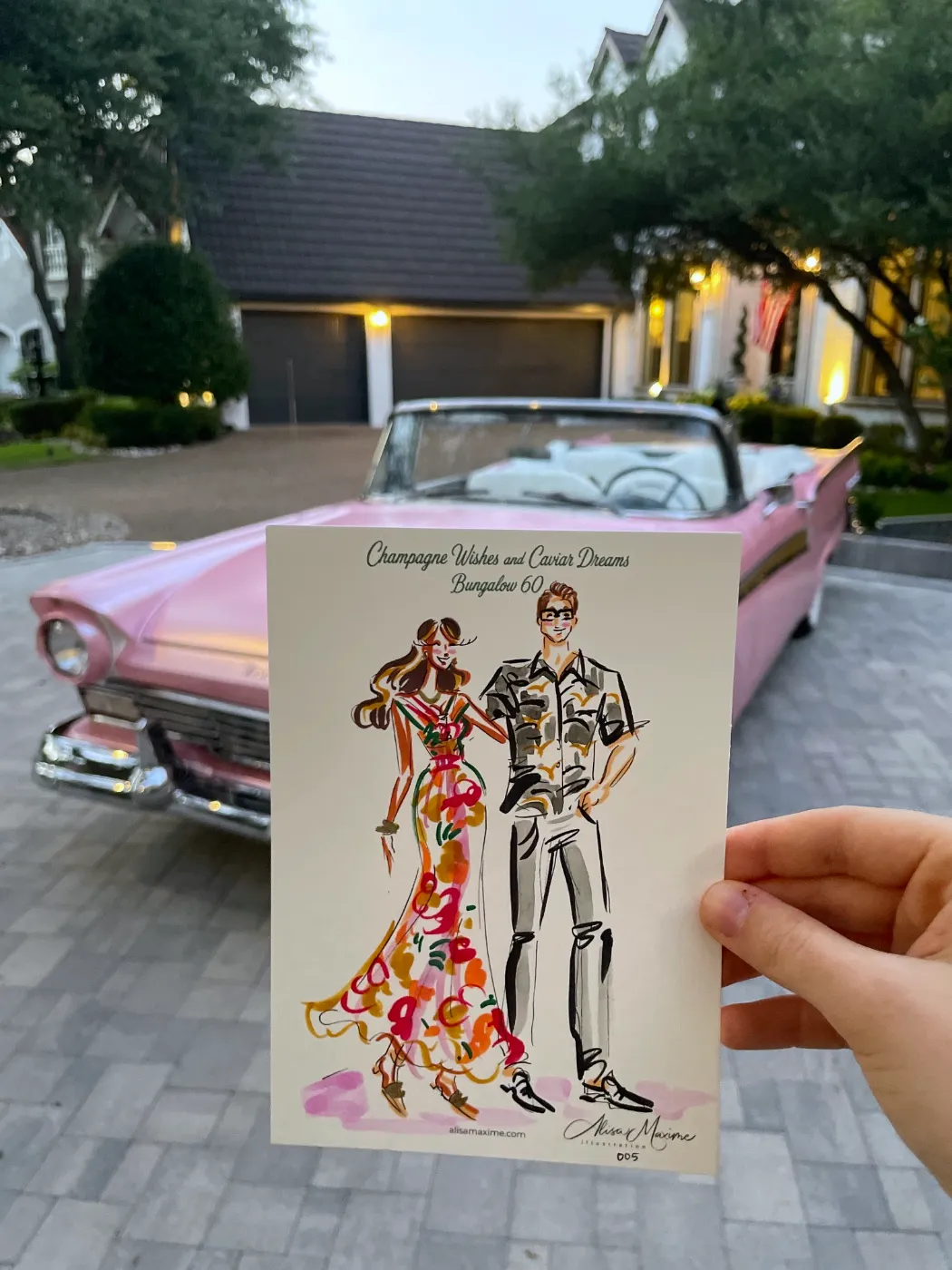 Live sketch from Birthday Party in Dallas