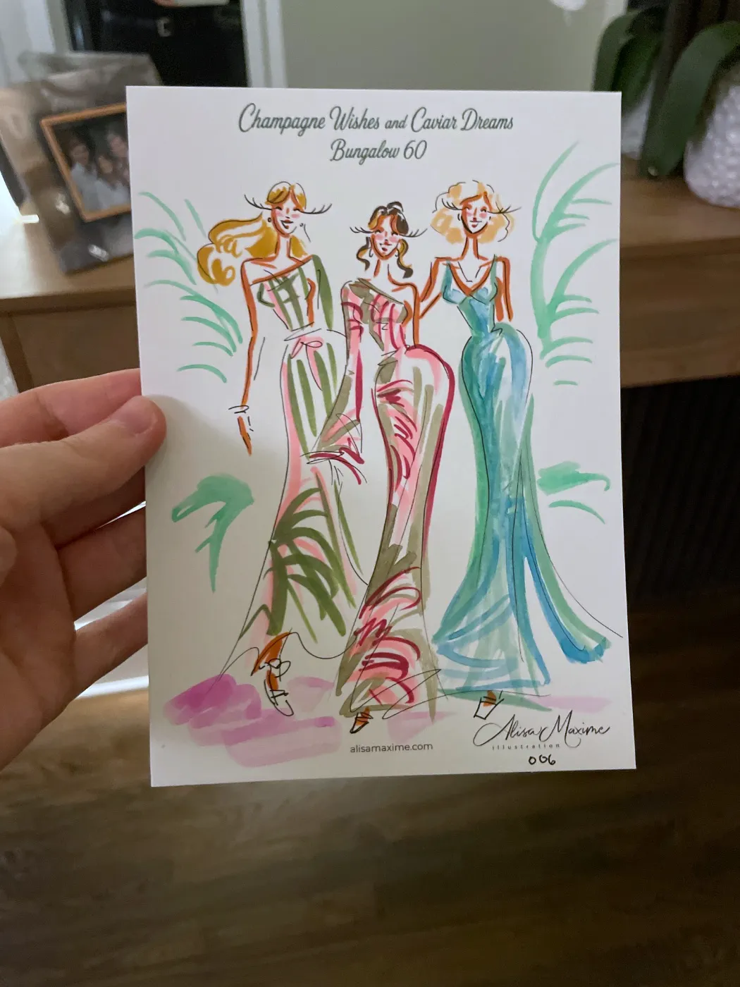 Live fashion sketch 6 from Birthday Party in Dallas