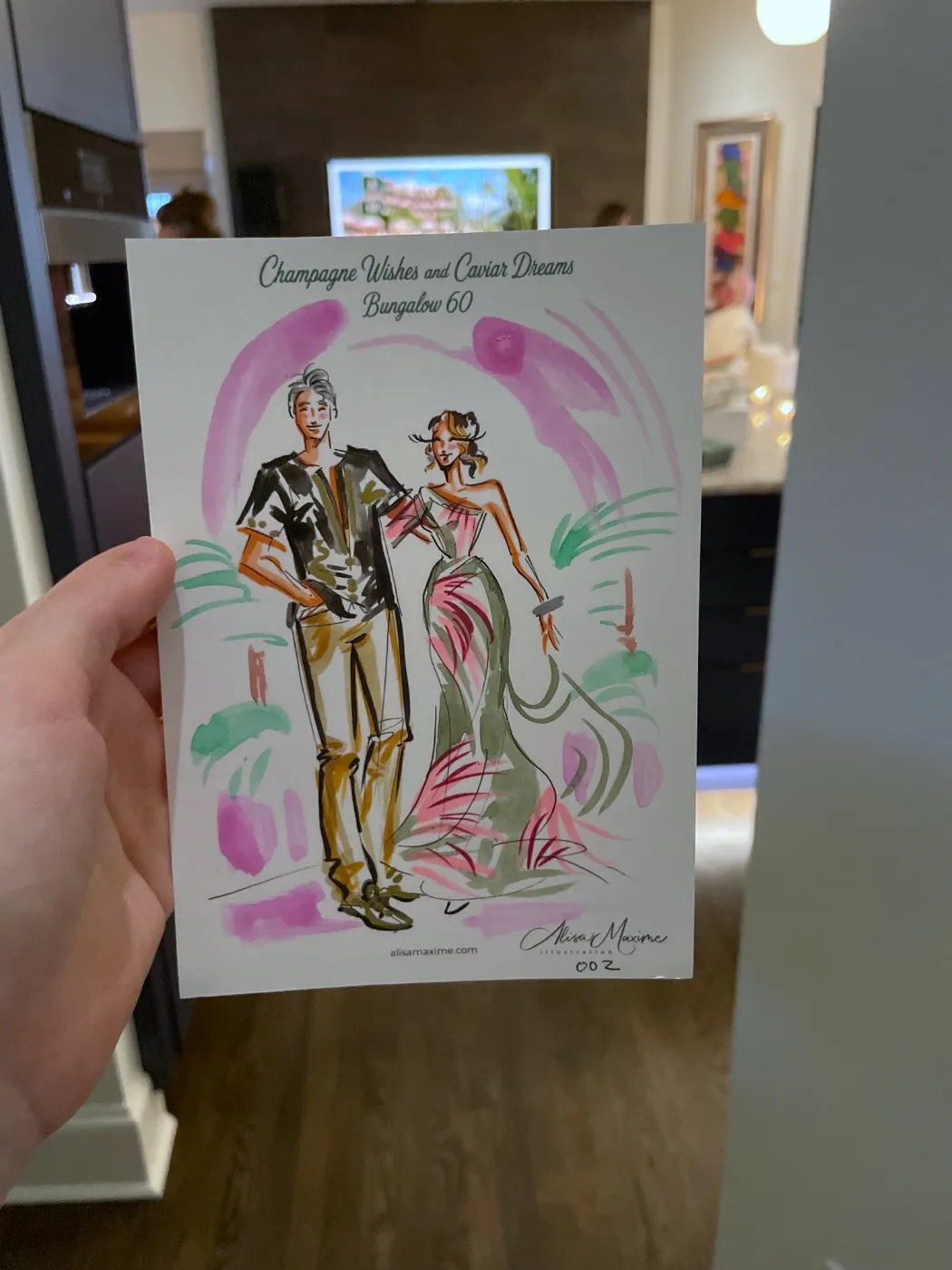 Live fashion sketch 3 from Birthday Party in Dallas