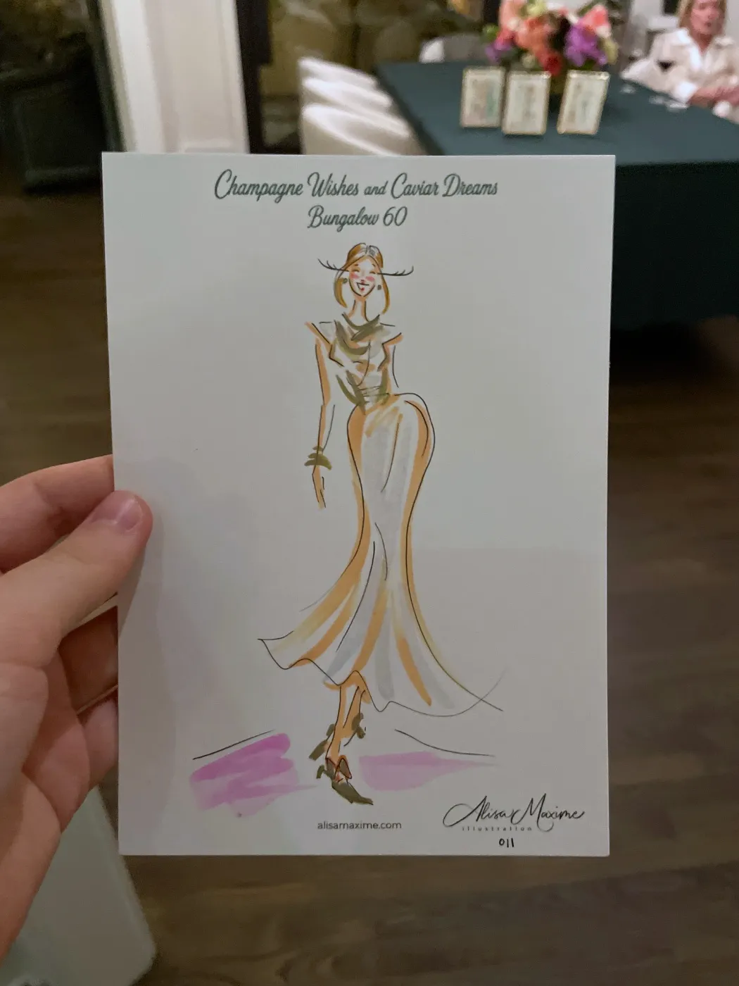 Live fashion sketch 11 from Birthday Party in Dallas