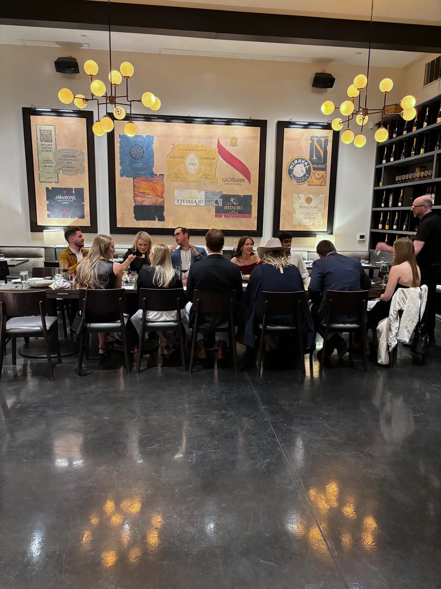Holiday Party at CRÚ Food & Wine Bar, Fort Worth — from the evening