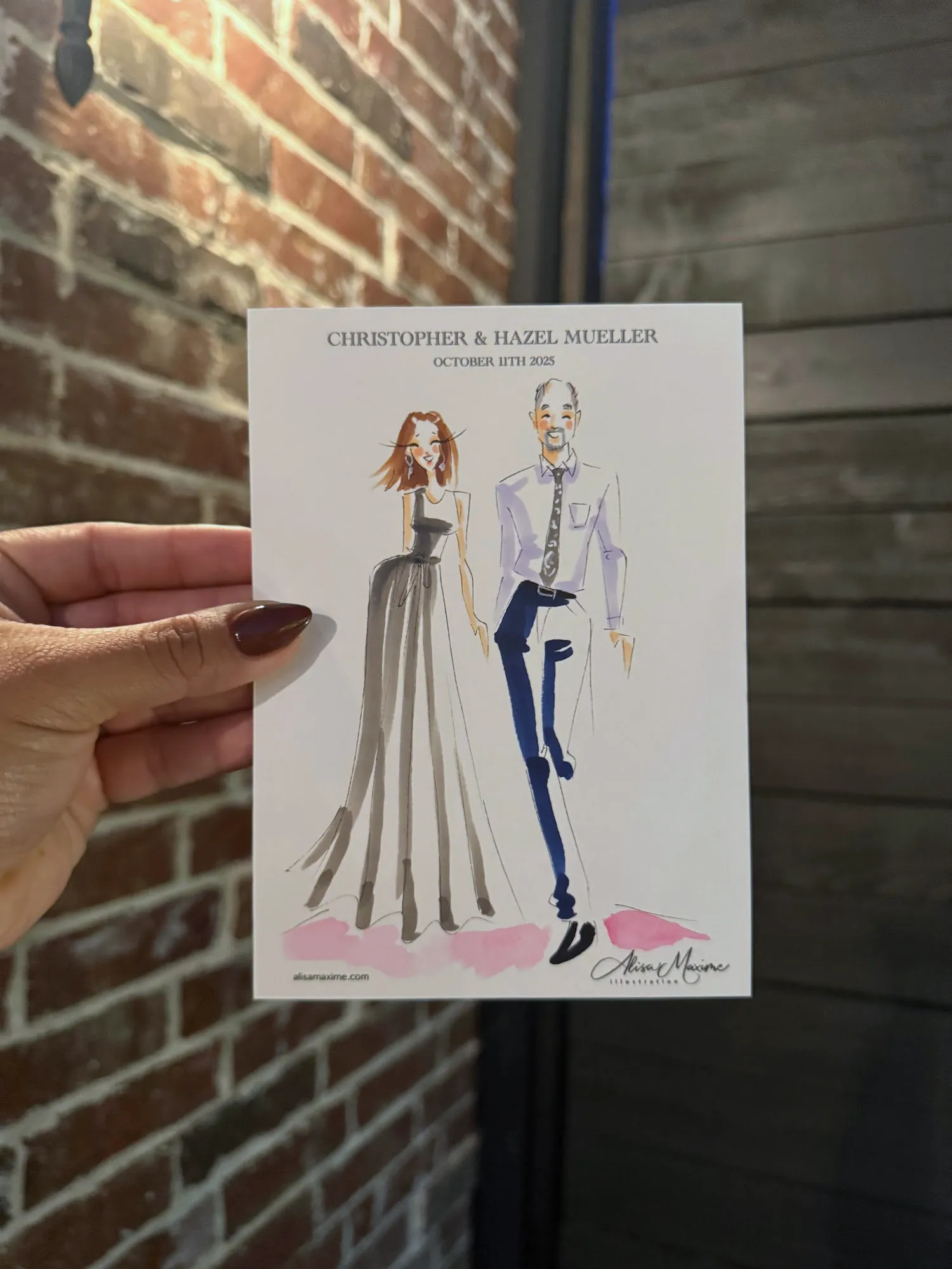 Live fashion sketch 3 from Dallas Wedding Celebration at La Cour Venue