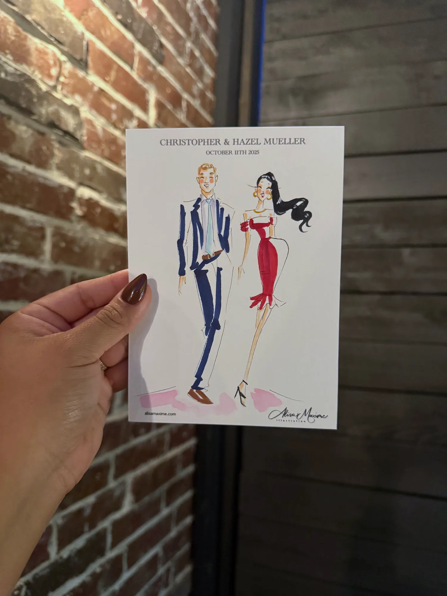 Live fashion sketch 4 from Dallas Wedding Celebration at La Cour Venue