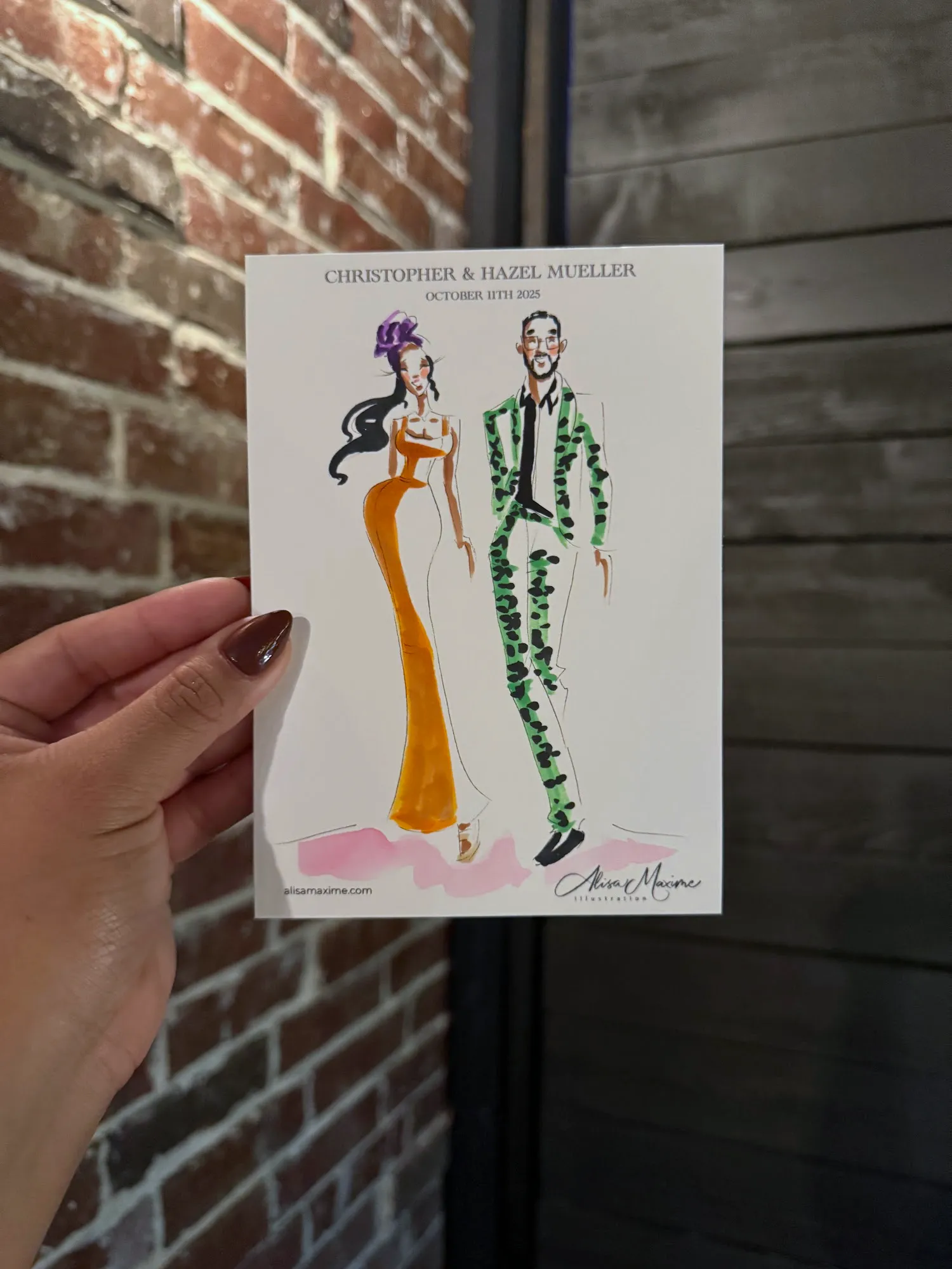 Live fashion sketch 8 from Dallas Wedding Celebration at La Cour Venue
