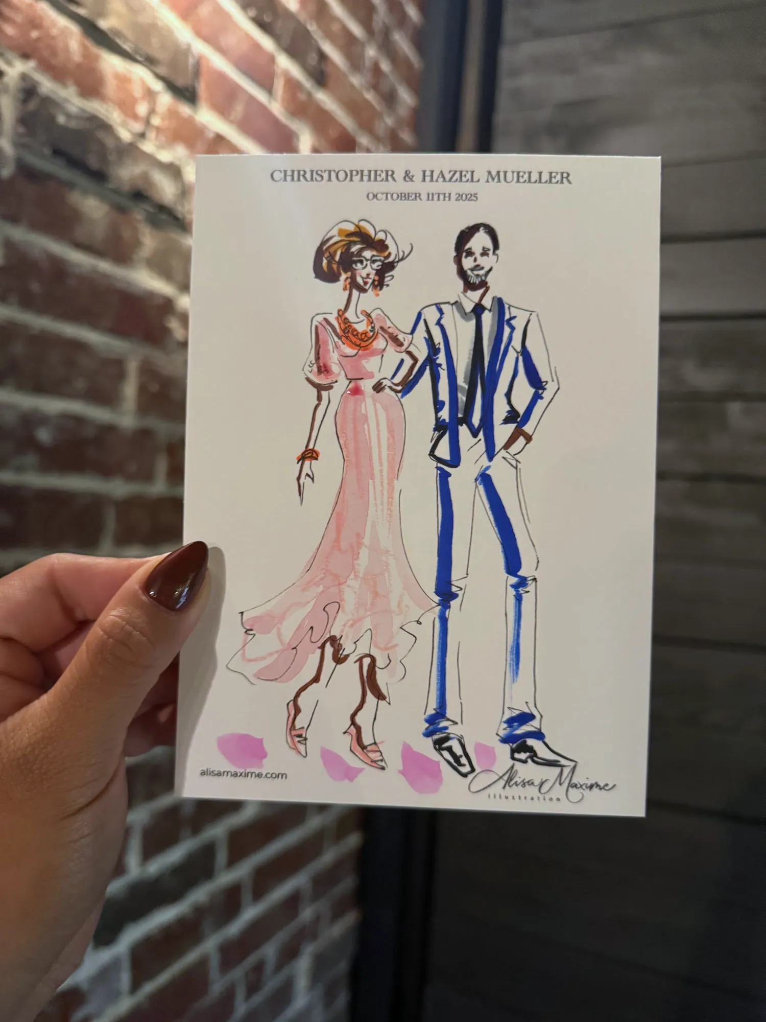 Live fashion sketch 13 from Dallas Wedding Celebration at La Cour Venue