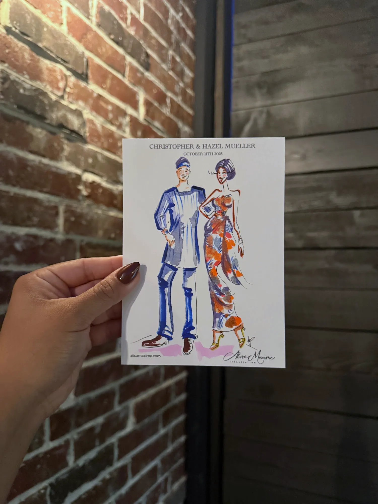 Live fashion sketch 7 from Dallas Wedding Celebration at La Cour Venue