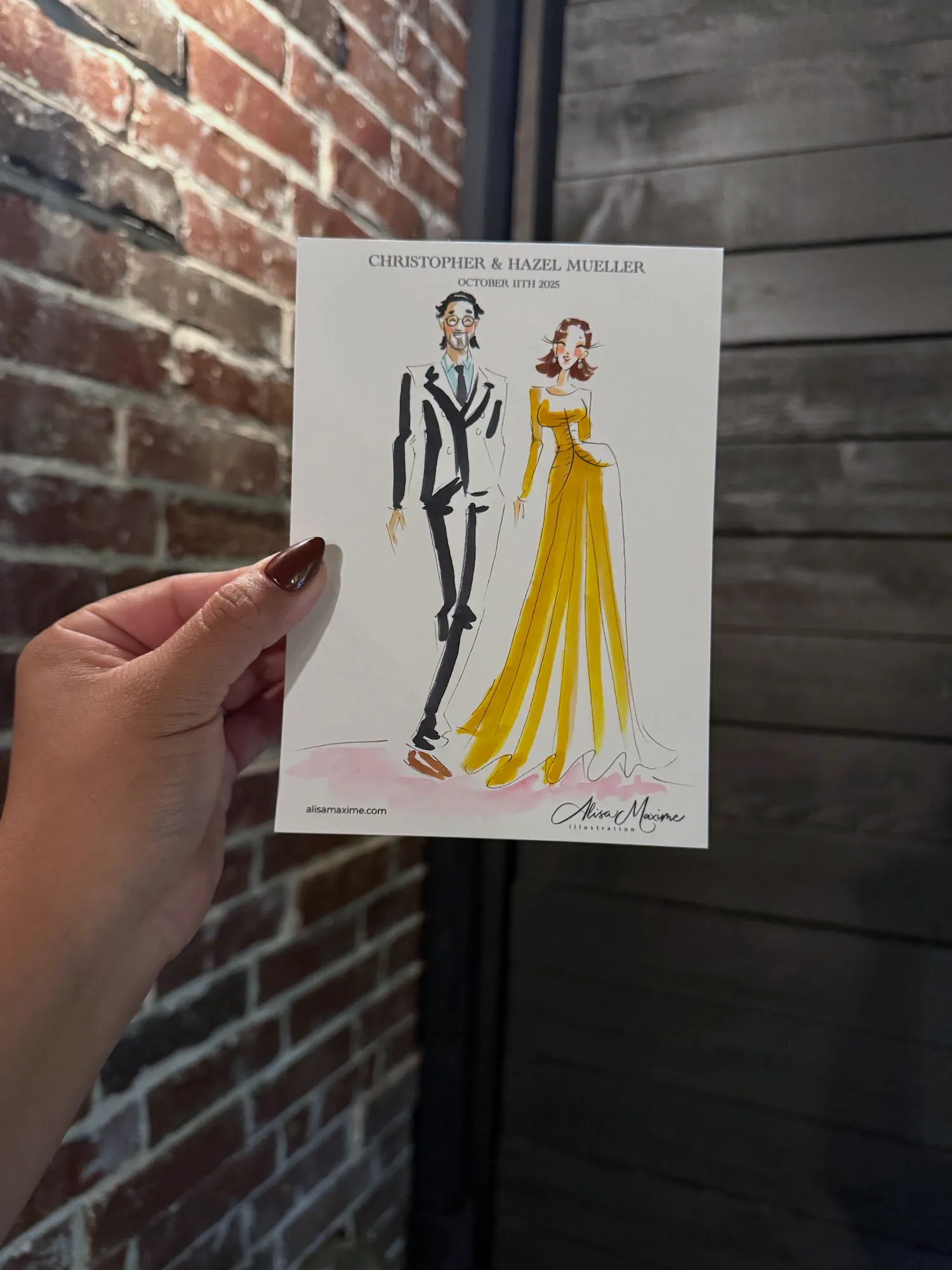 Live fashion sketch 10 from Dallas Wedding Celebration at La Cour Venue