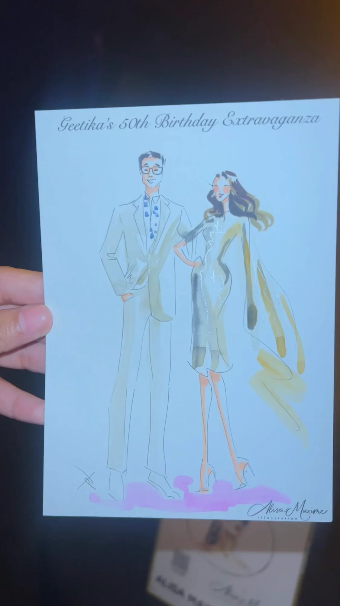 Live fashion sketch 6 from Birthday Celebration at Regine’s Lounge, Dallas