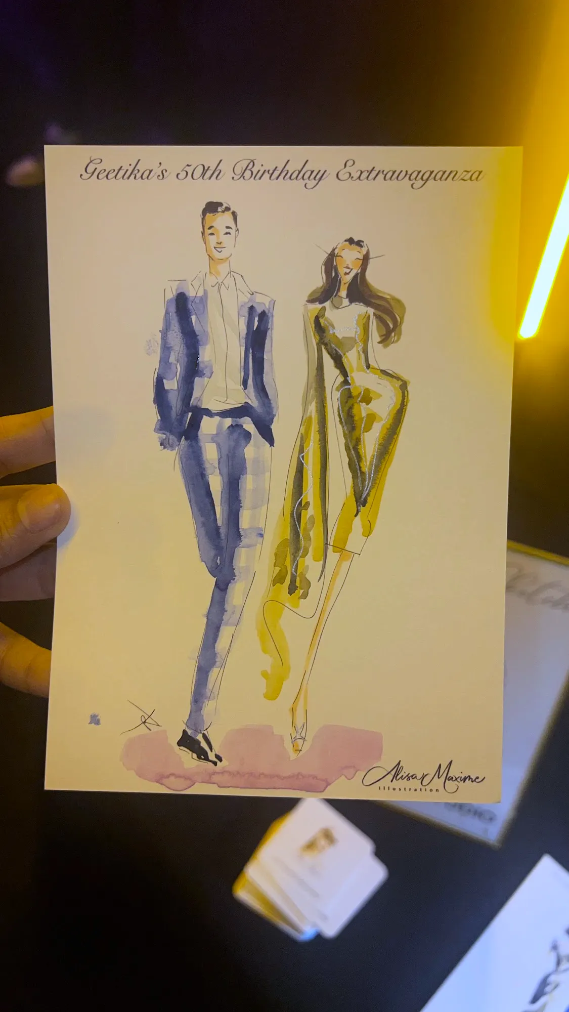 Live fashion sketch 4 from Birthday Celebration at Regine’s Lounge, Dallas