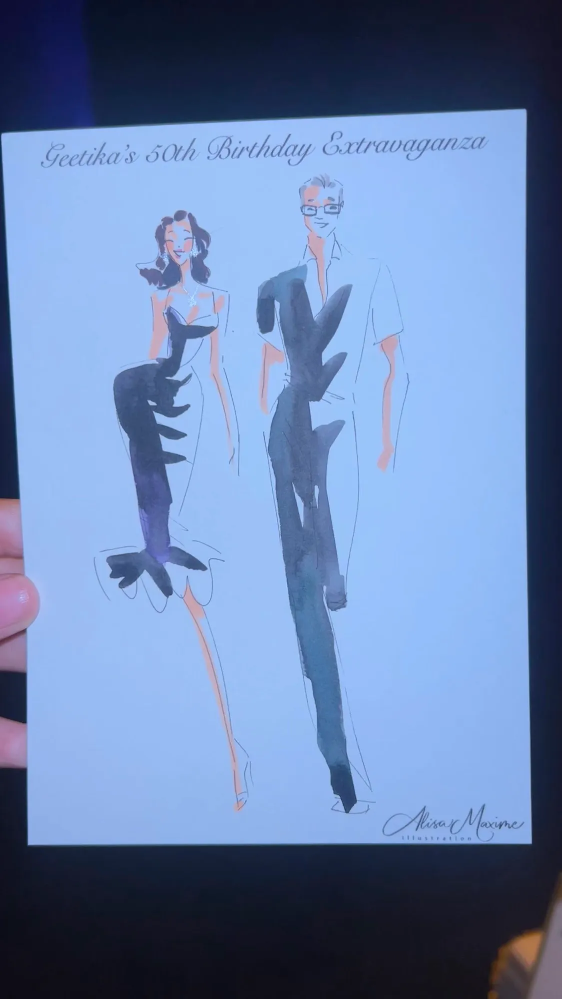 Live fashion sketch 10 from Birthday Celebration at Regine’s Lounge, Dallas