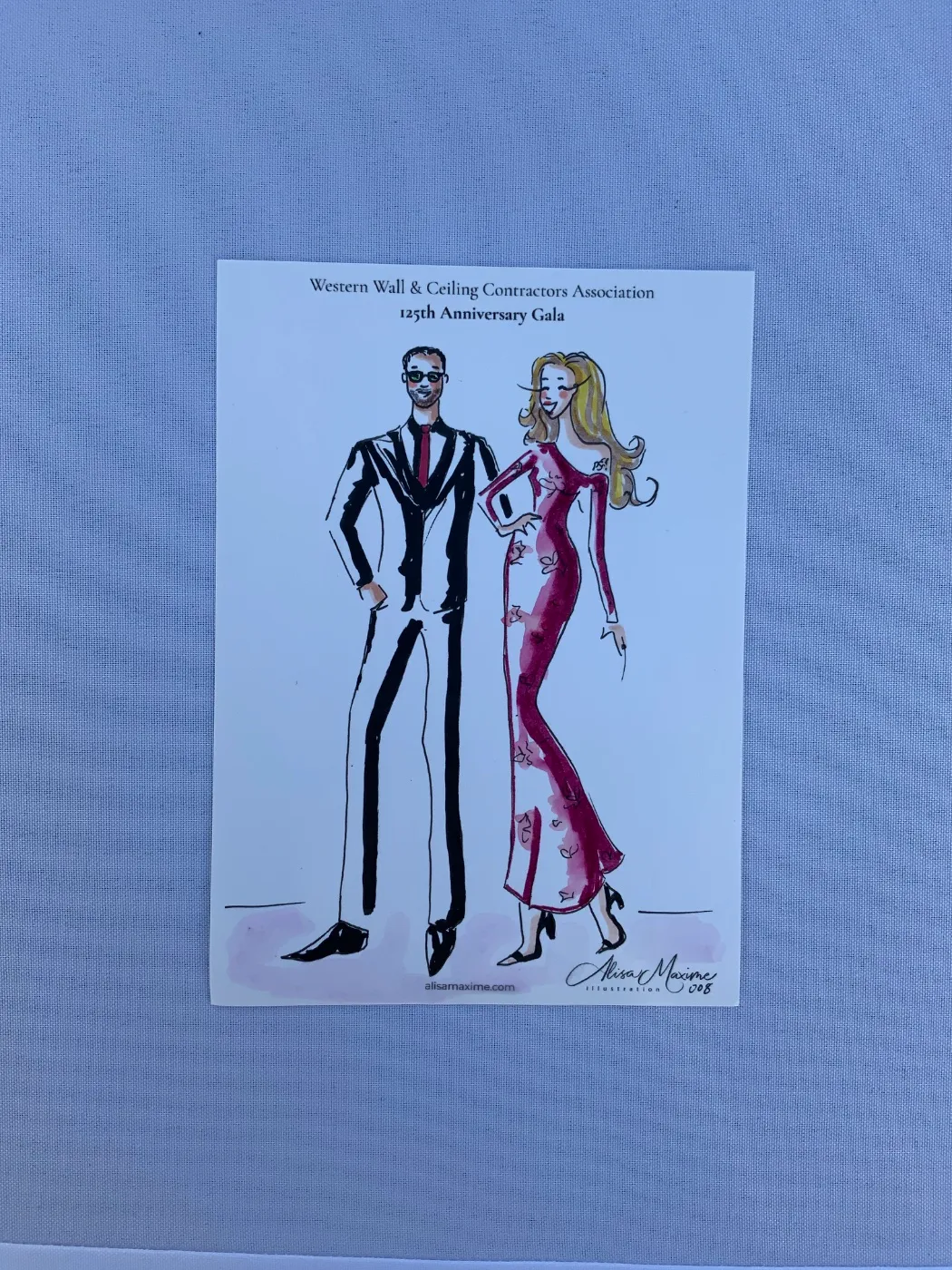 Live fashion sketch 8 from 125th Anniversary Gala at the Long Beach Convention Center