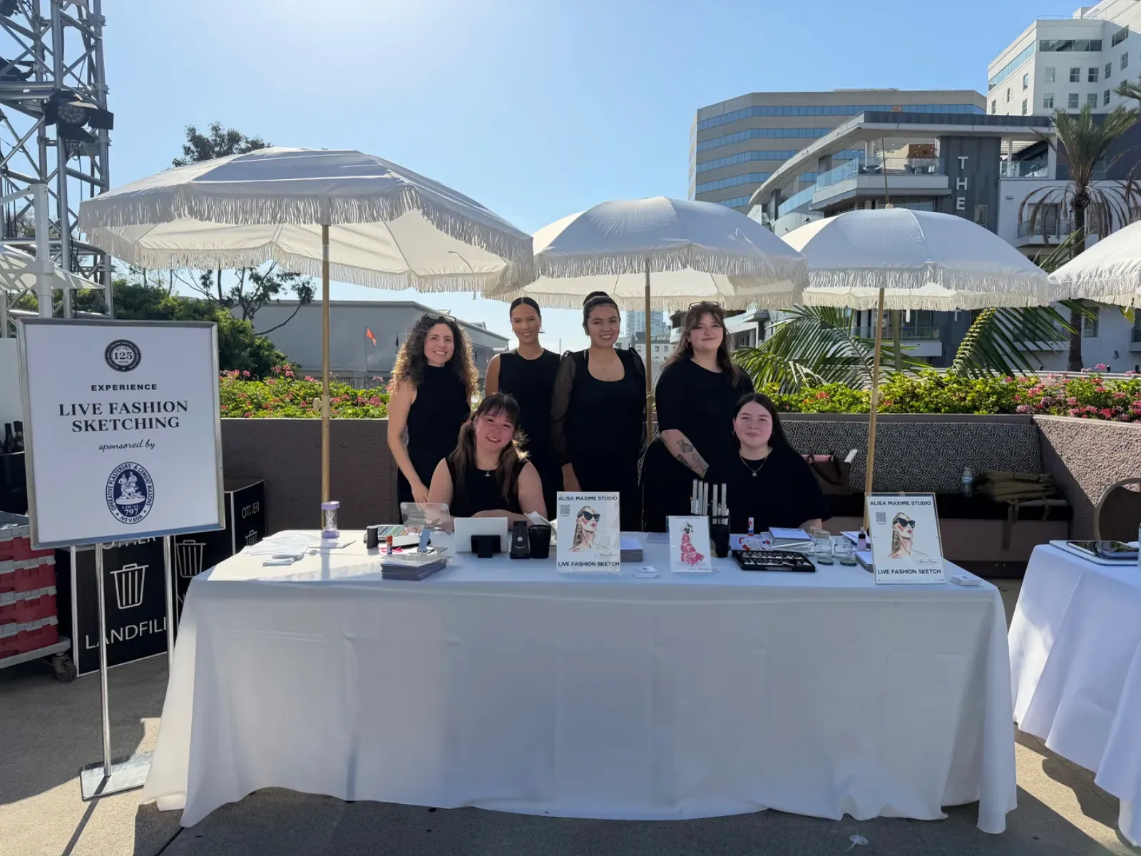 Our table at Long Beach Convention Center