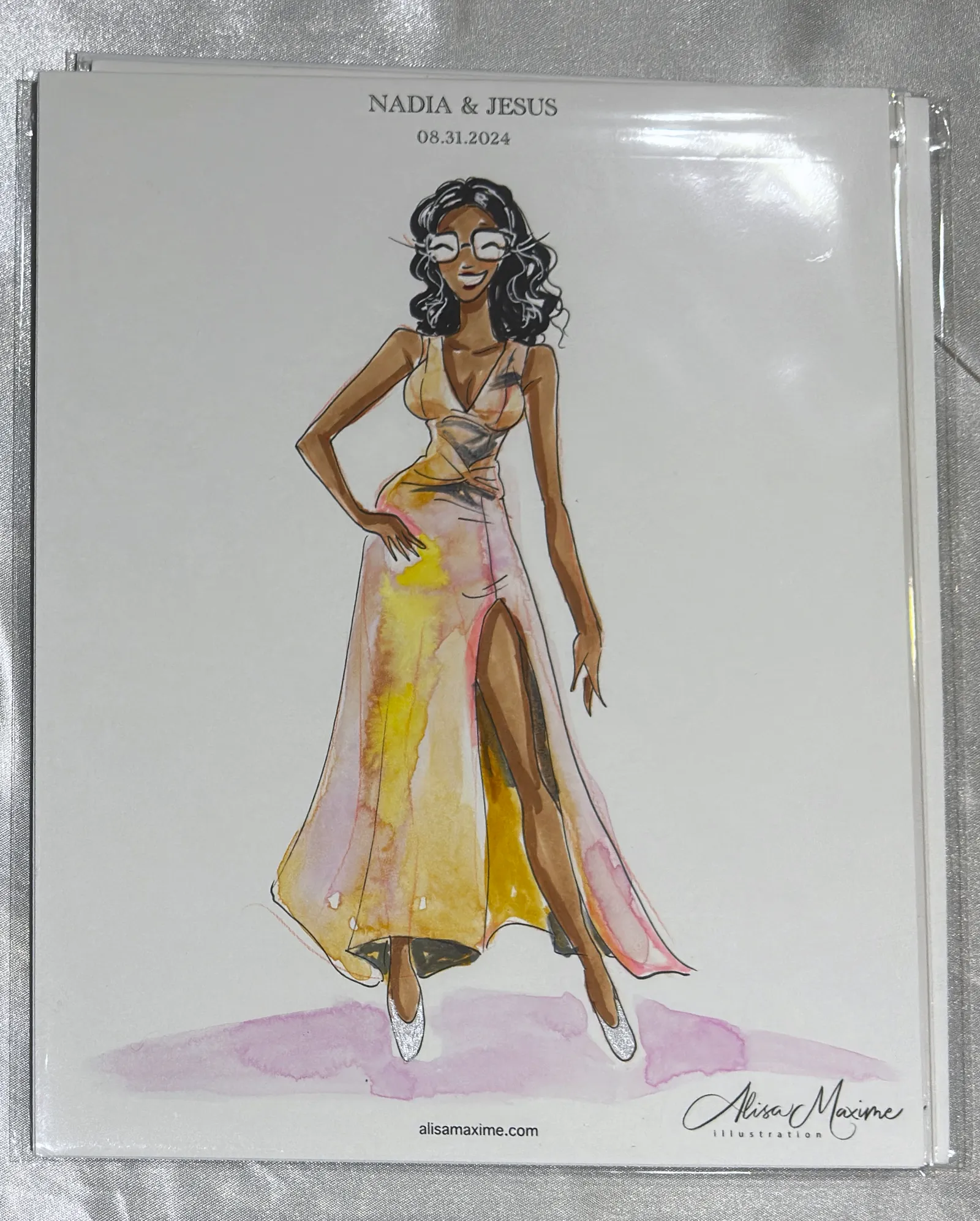Live fashion sketch 4 from Wedding Celebration at Laredo Country Club