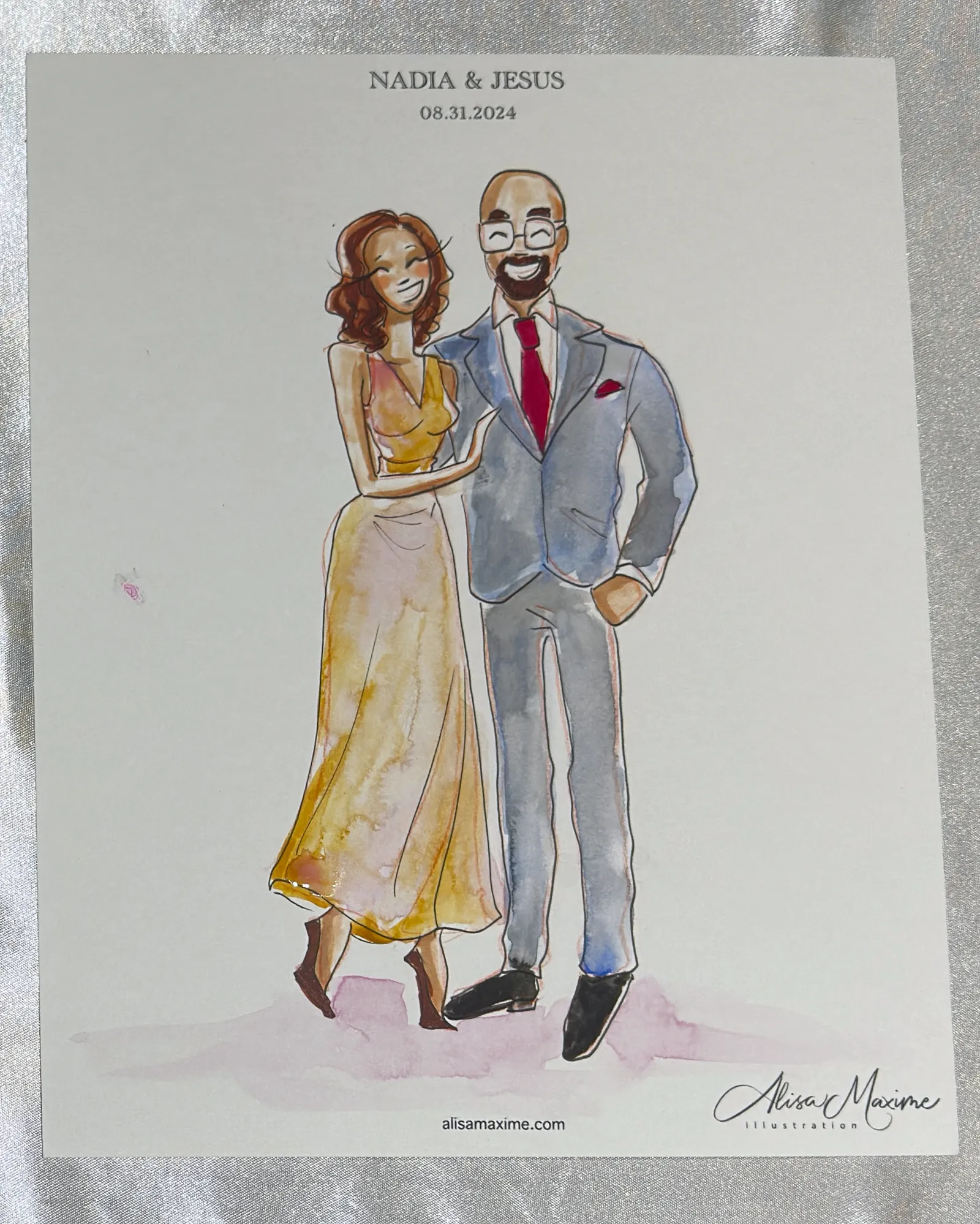 Live fashion sketch 7 from Wedding Celebration at Laredo Country Club