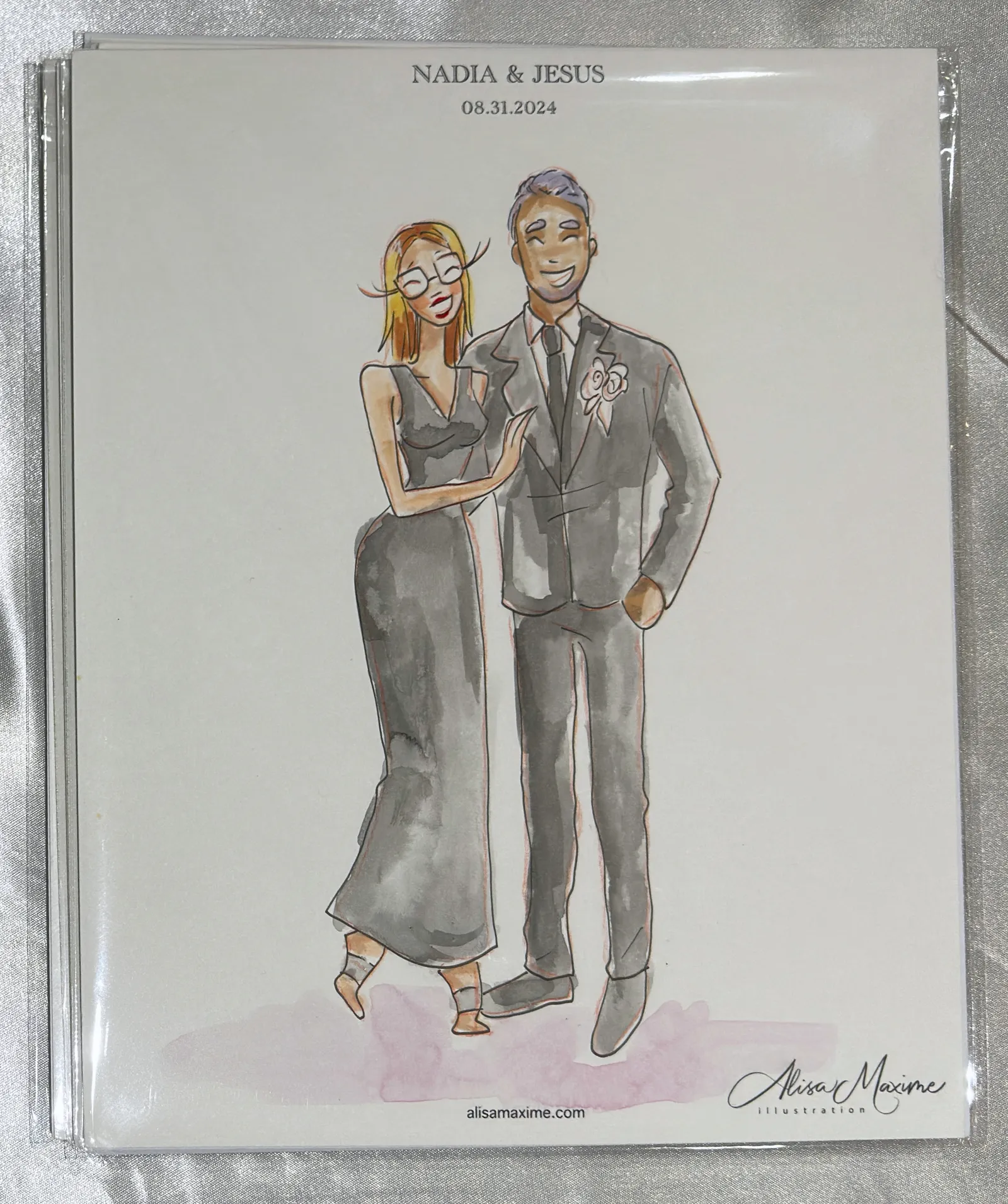 Live fashion sketch 6 from Wedding Celebration at Laredo Country Club