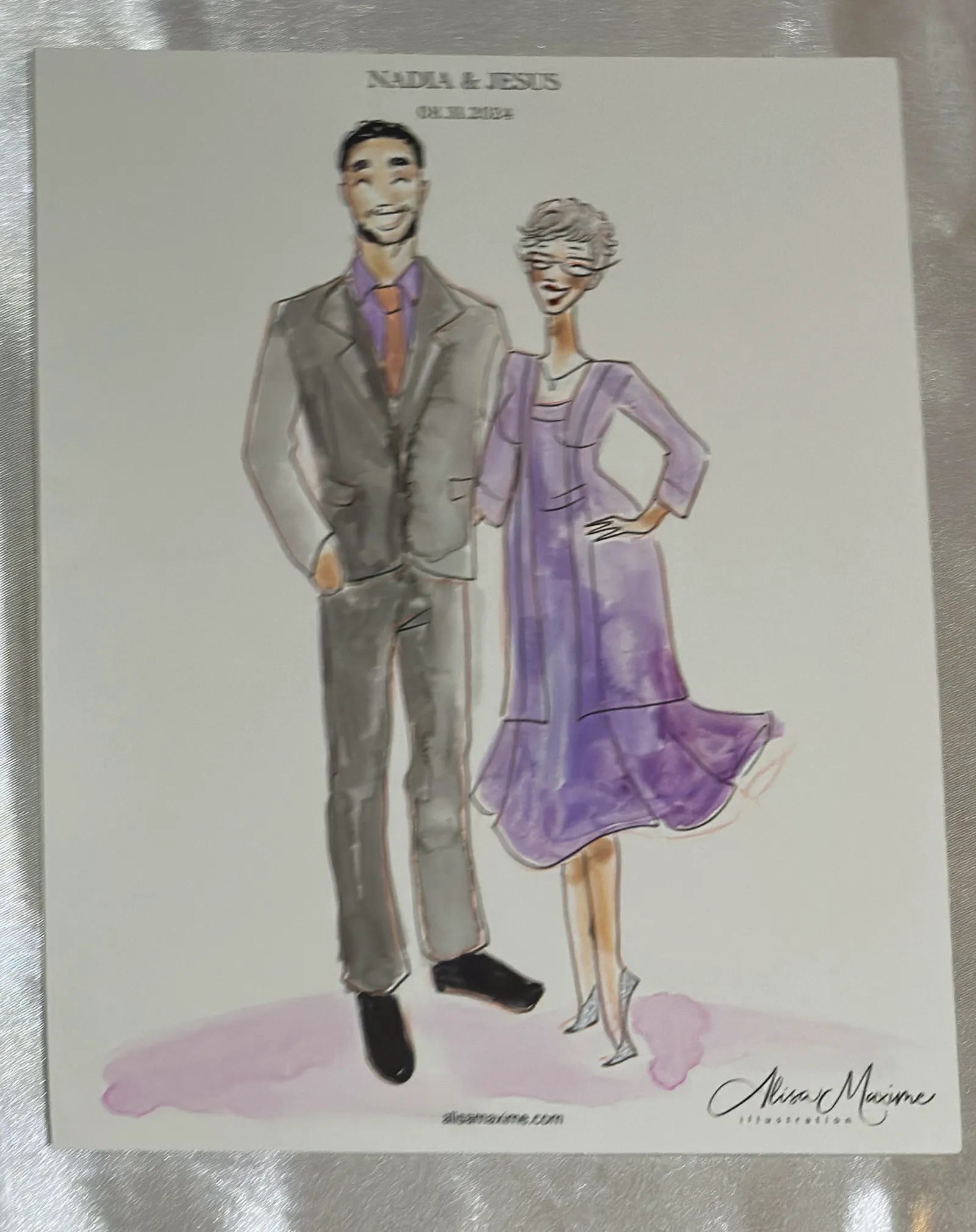 Live fashion sketch 16 from Wedding Celebration at Laredo Country Club