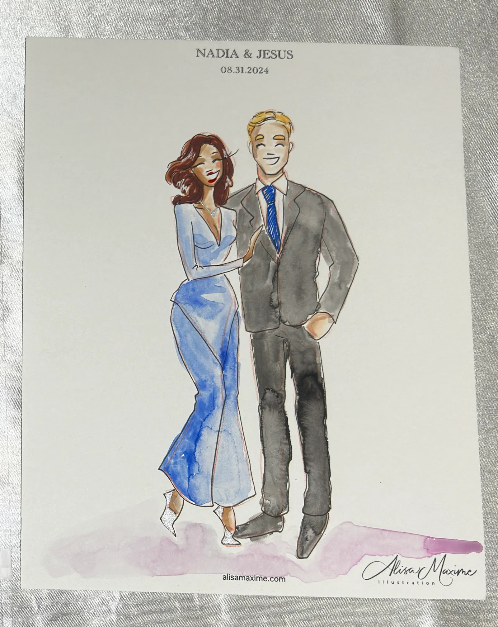 Live fashion sketch 8 from Wedding Celebration at Laredo Country Club
